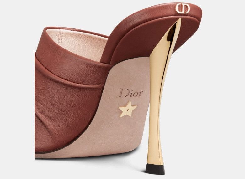 Dior o1w1db11024 D-Fame Heeled Sandals in Rust Size US 10 / IT 40 - 6 Thumbnail