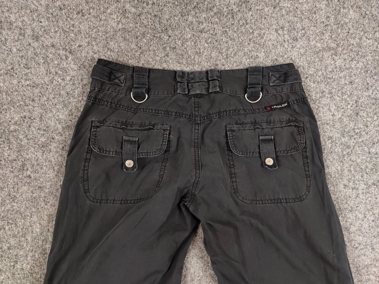 Japanese Brand Vintage 90's Japan Style Parachute Black Faded Cargo Pants Size US 30 / EU 46 - 13 Thumbnail