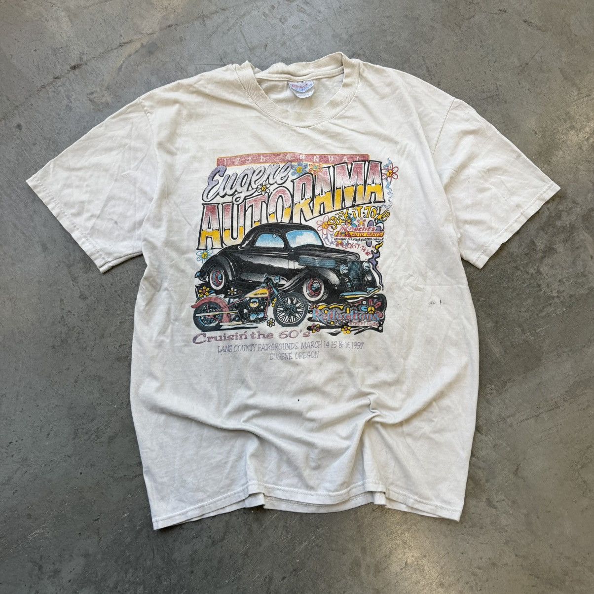 Vintage Vintage Thrashed and Faded Eugene Car Show Tee Size US L / EU 52-54 / 3 - 1 Thumbnail