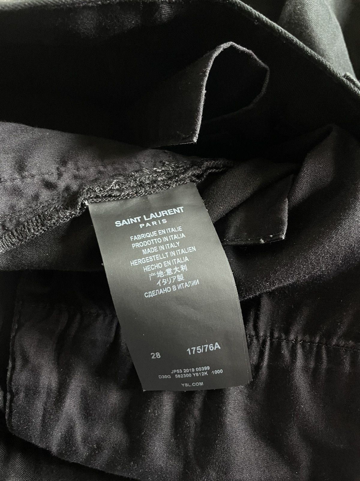 Saint Laurent Paris Saint Laurent Black Skinny Trousers Size US 28 / EU 44 - 5 Thumbnail