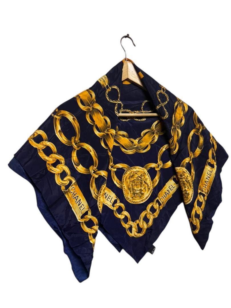 Chanel Authentic🔥90’s Chanel Silk Scarves Size ONE SIZE - 5 Thumbnail