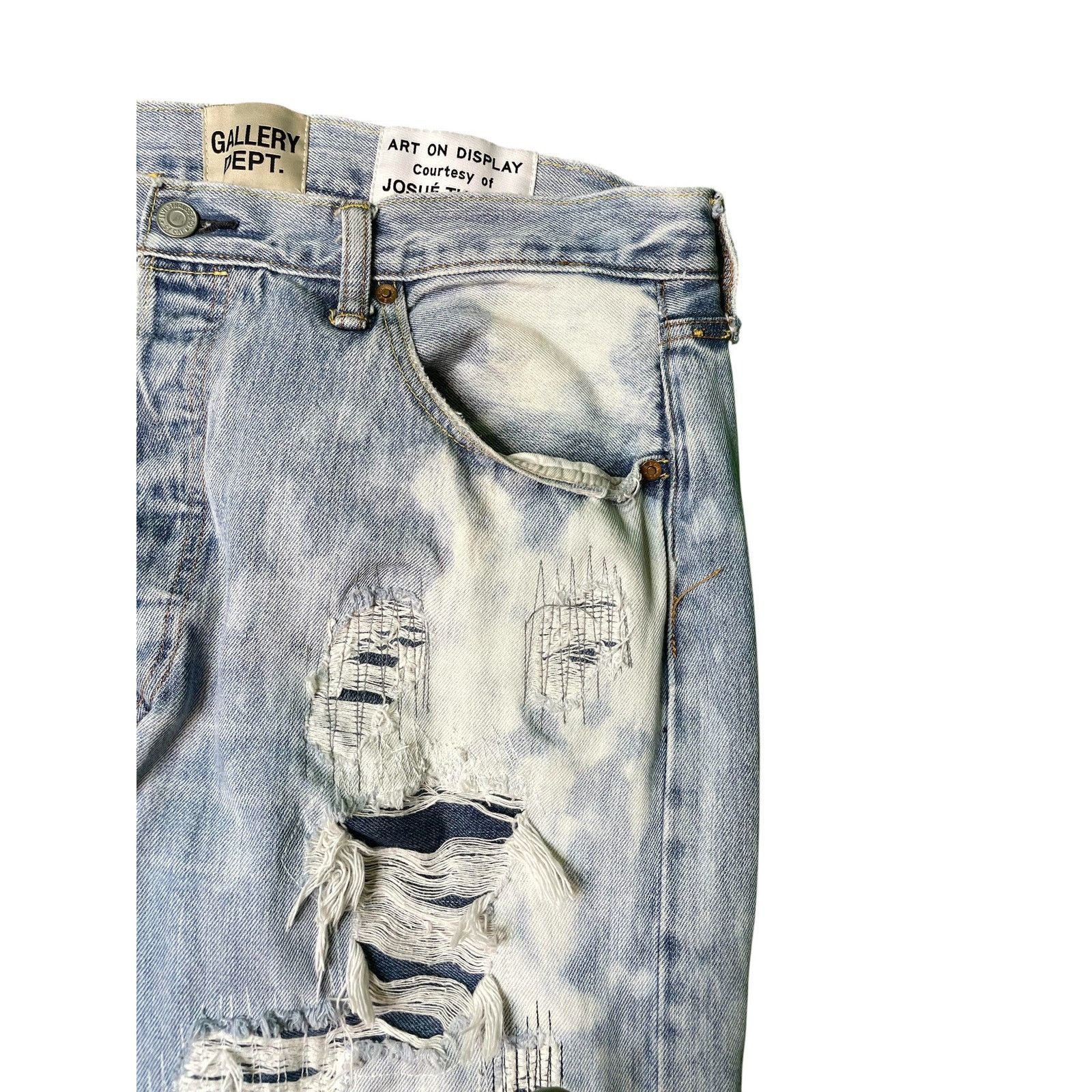 Gallery Dept. Gallery Dept Distressed Flare Denim Size US 34 / EU 50 - 3 Thumbnail