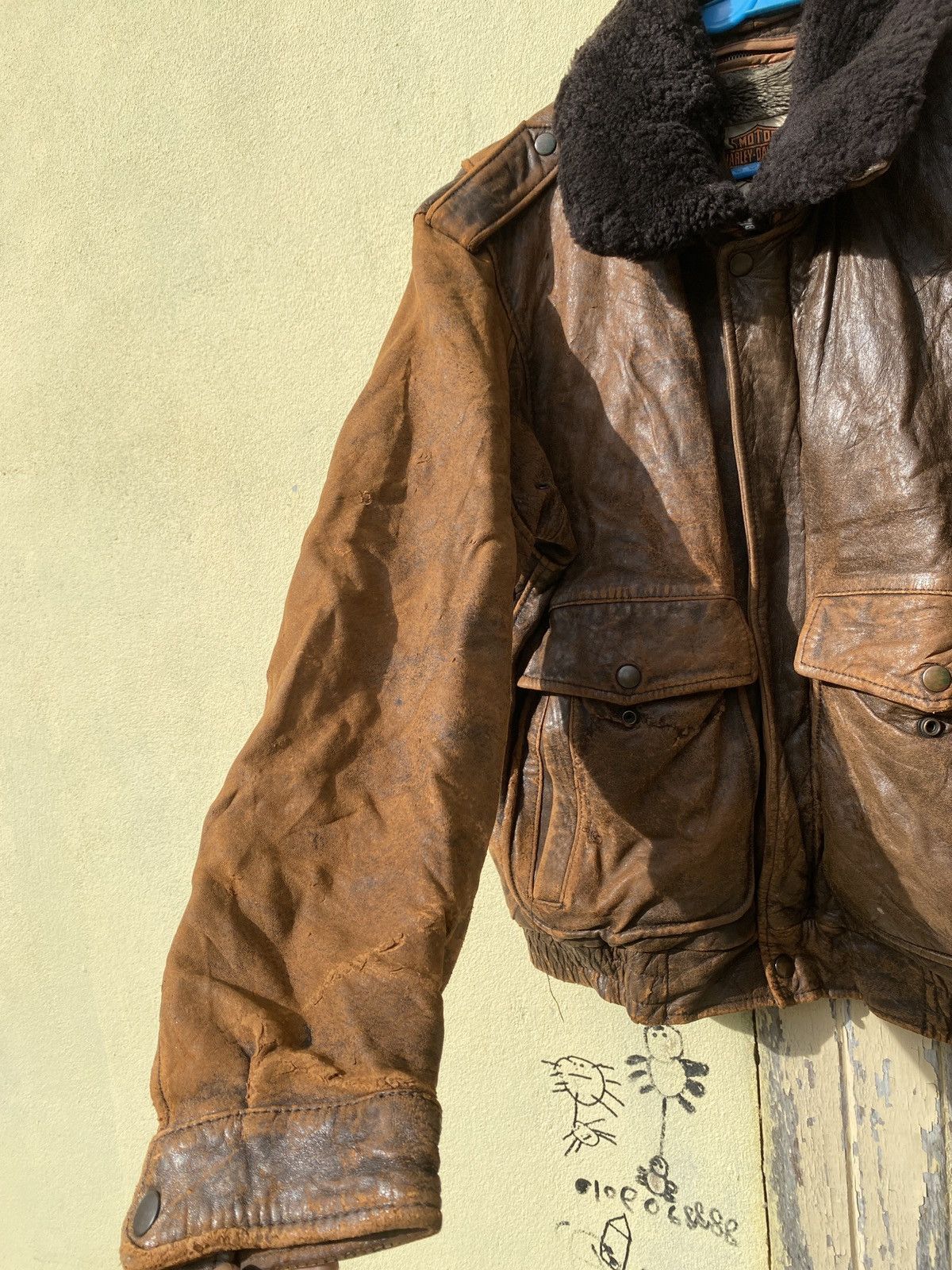 Harley Davidson × Vintage Vintage harley davidson motorcycle leather jacket Size US M / EU 48-50 / 2 - 13 Thumbnail