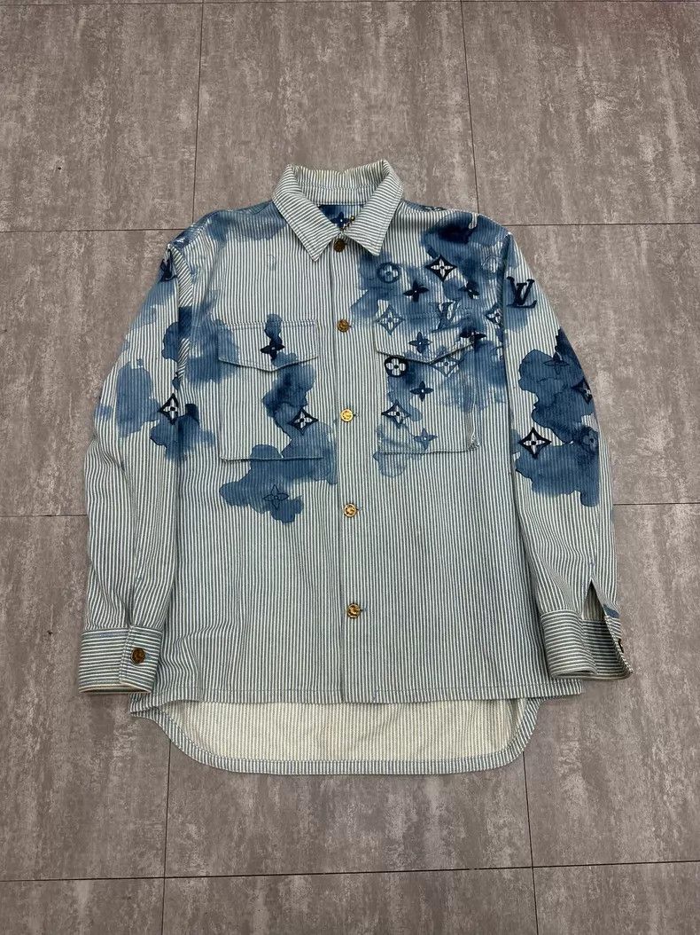 Louis Vuitton Louis Vuitton Old Flower Long Sleeve Denim Shirt Size US L / EU 52-54 / 3 - 1 Thumbnail