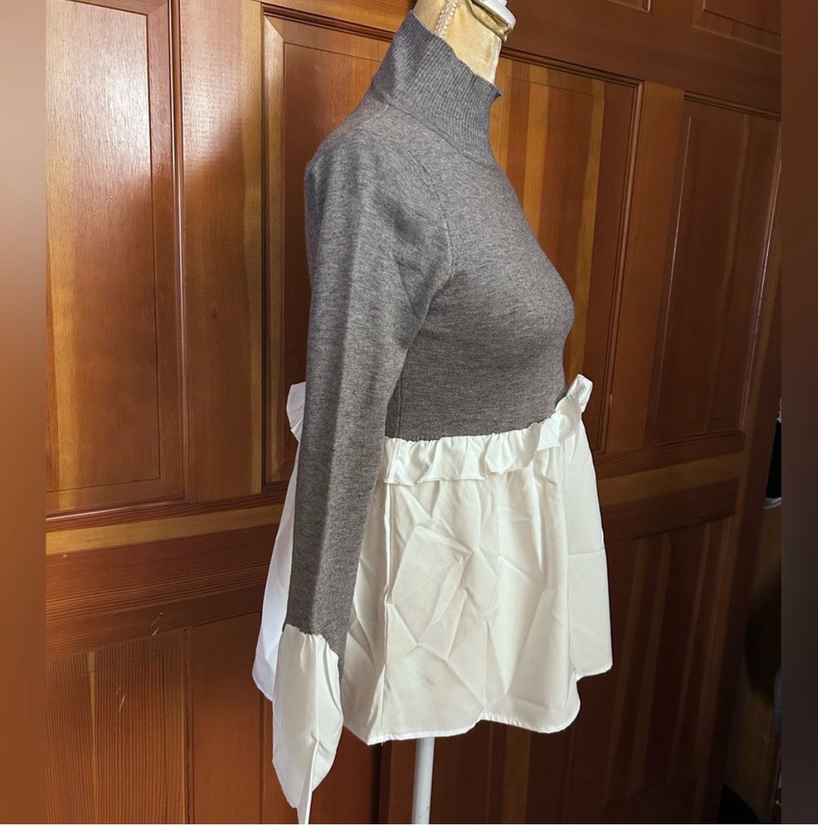 Designer × Other NWT, Lavishly Paris Womens Ladies 2 in 1 Layered Blouse Size M / US 6-8 / IT 42-44 - 6 Thumbnail