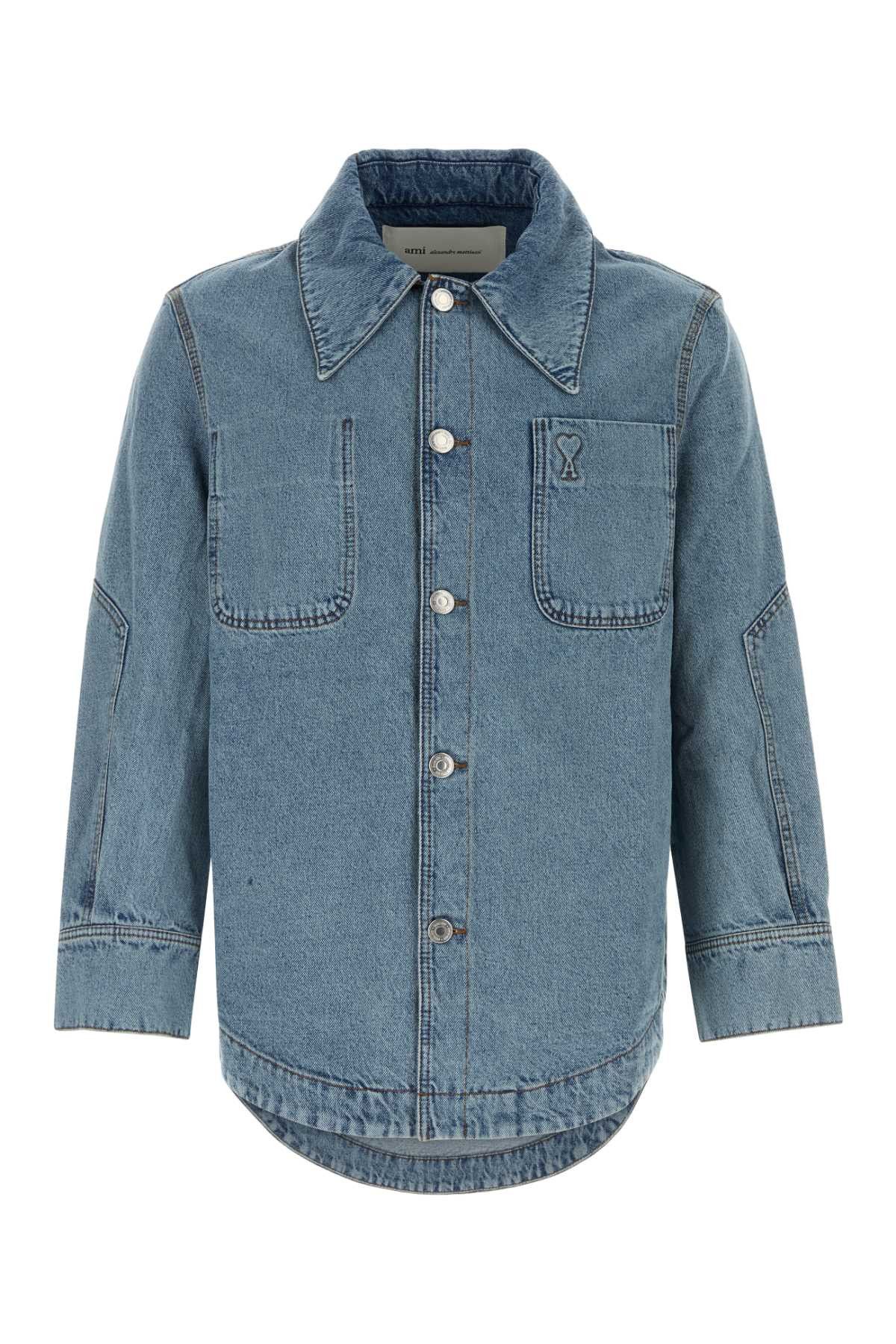 AMI Denim Shirt Size US XL / EU 56 / 4 - 1 Thumbnail