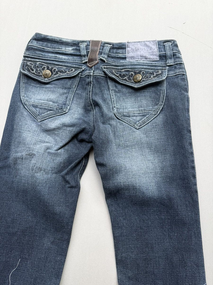 Japanese Brand SKYBOMBER lace-up flare jeans Size US 26 / EU 42 - 6 Thumbnail