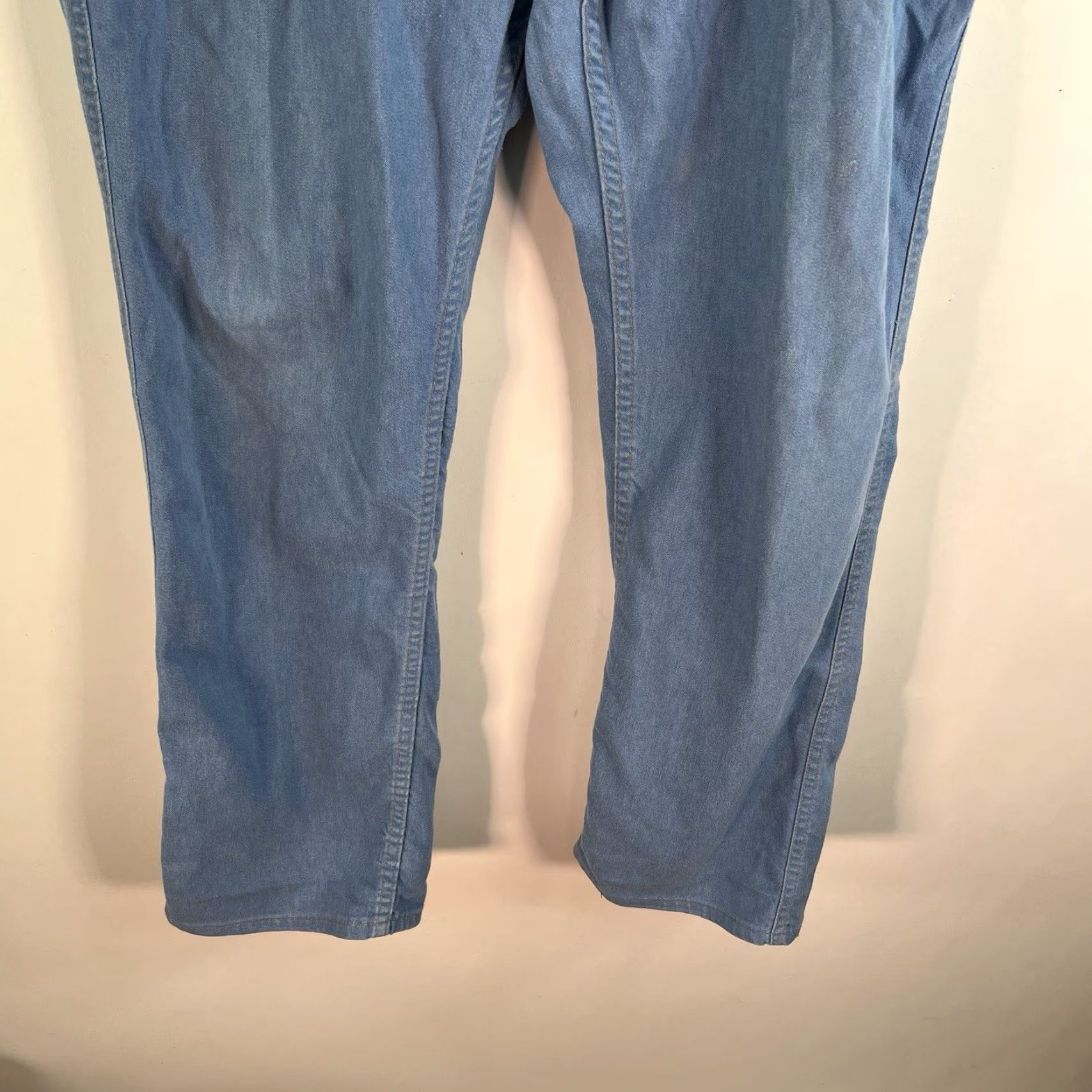 Levi's VINTAGE Levi's Orange Tab Action Denim Jeans 42x32 Blue Mid Rise Stretch 80s 90s Mens Size US 42 / EU 58 - 4 Thumbnail