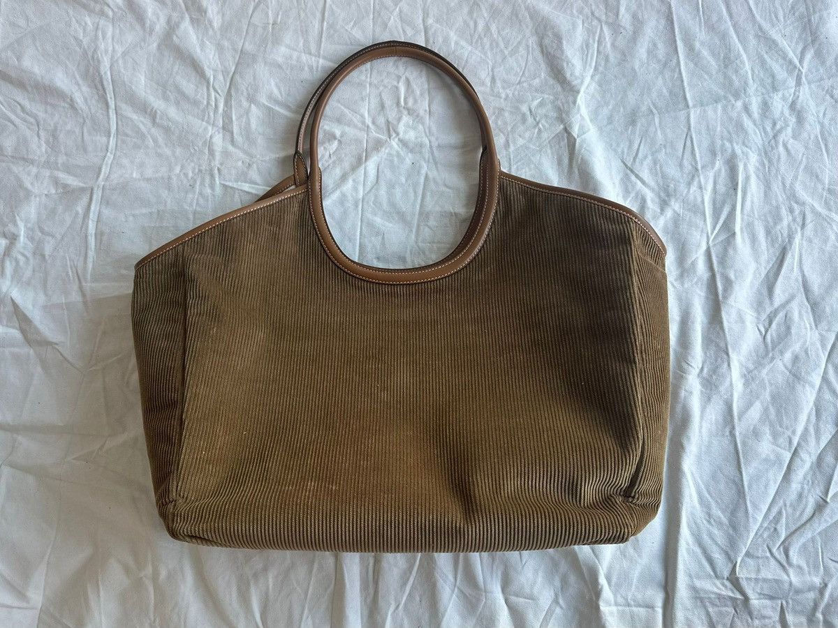 Miu Miu Miu Miu Ivy Corduroy Shopping Bag Cinnamon Size ONE SIZE - 2 Thumbnail
