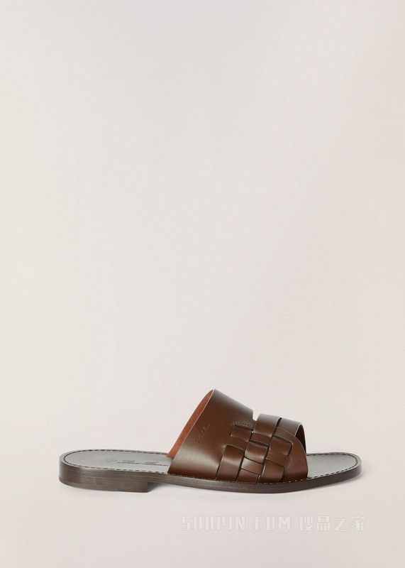 image of Loro Piana O1W1Db10224 Sandals In Brown, Men's (Size 12)