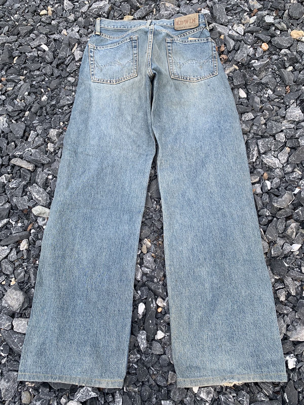 Kapital VINTAGE EDWIN 505X SELVEDGE BUTTON FLY DISTRESSED DENIM Size US 27 - 4 Thumbnail