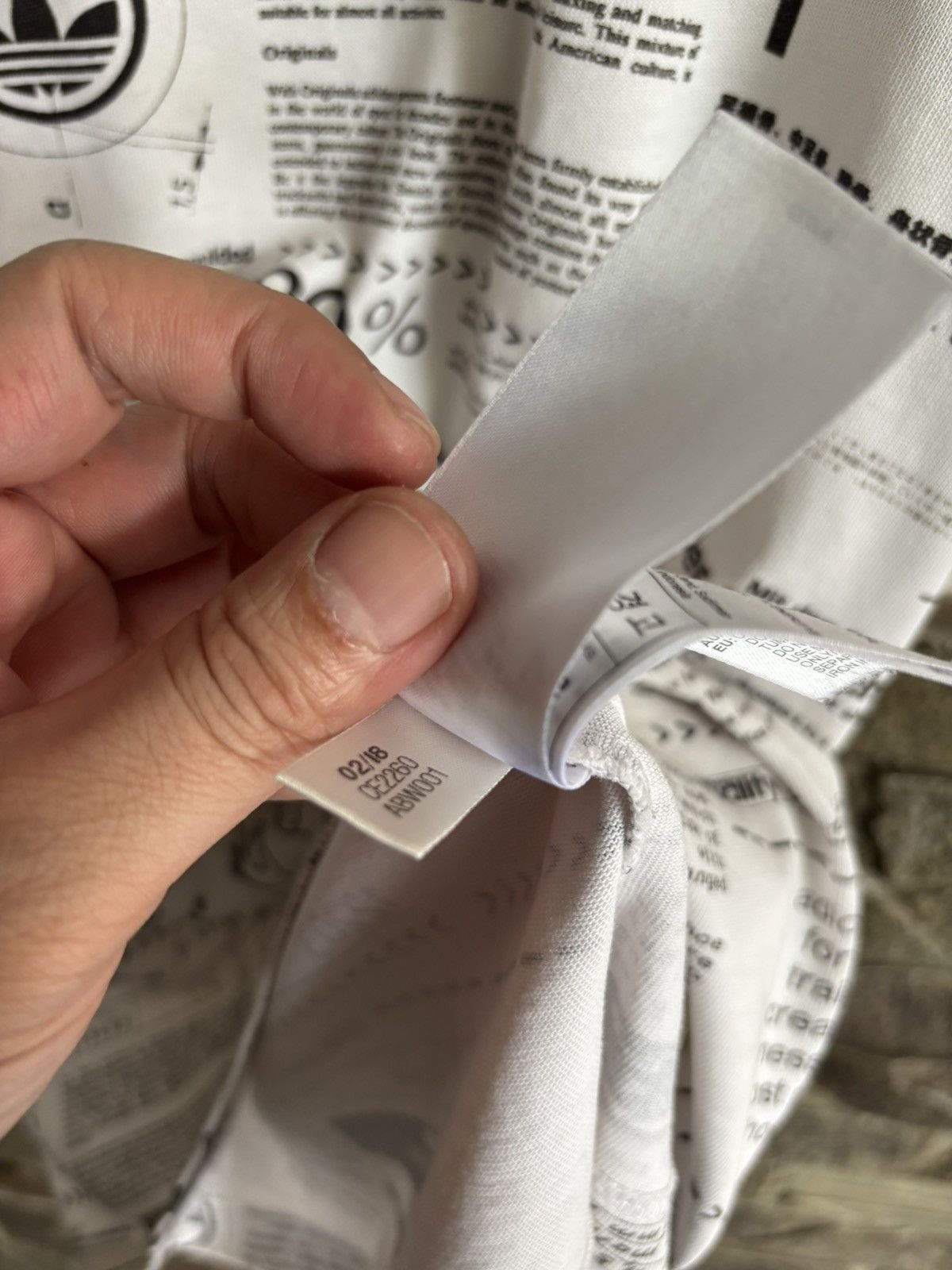 Adidas Rare ! Adidas Sophisti Tee Newspaper All Over Printed Size US L / EU 52-54 / 3 - 8 Thumbnail