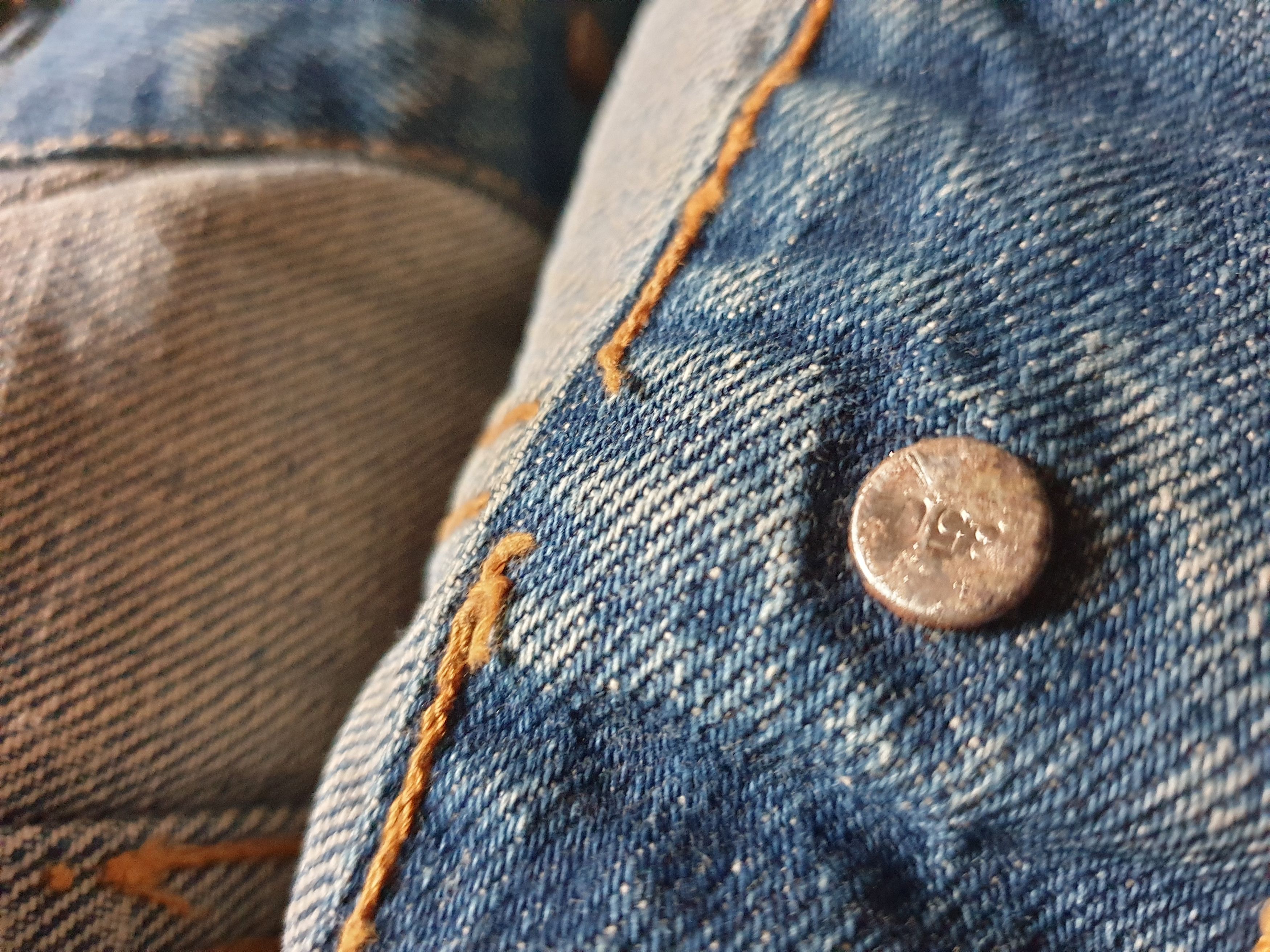 Levi's 💥Vintage Levis big E distressed Made in USA 350 jacket Size US S / EU 44-46 / 1 - 3 Thumbnail