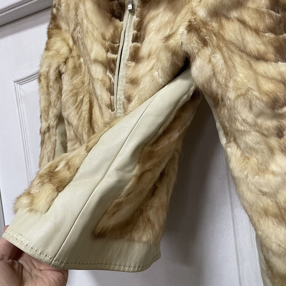 Enchantment Enchantement Fox Fur Mohair bomber faux mohair mesh Jacket Size M / US 6-8 / IT 42-44 - 5 Thumbnail