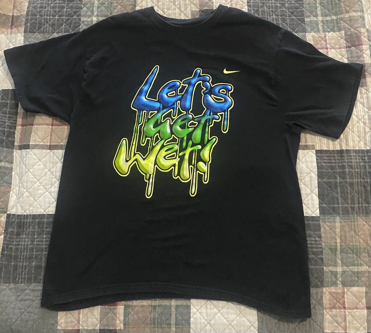 Nike Nike Short Sleeve Mens Vintage T-Shirt Let’s Get Wet Size US XL / EU 56 / 4 - 3 Thumbnail