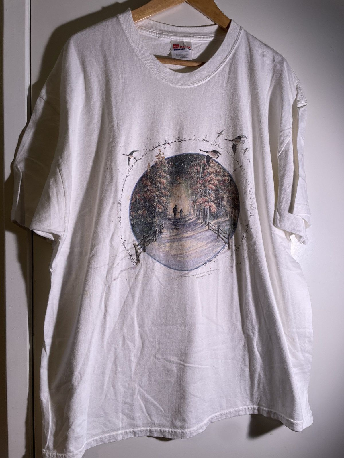 Vintage 90’s 2000’s Y2K VTG Vintage Father Landscape Retro Art Shirt Size US XL / EU 56 / 4 - 1 Thumbnail