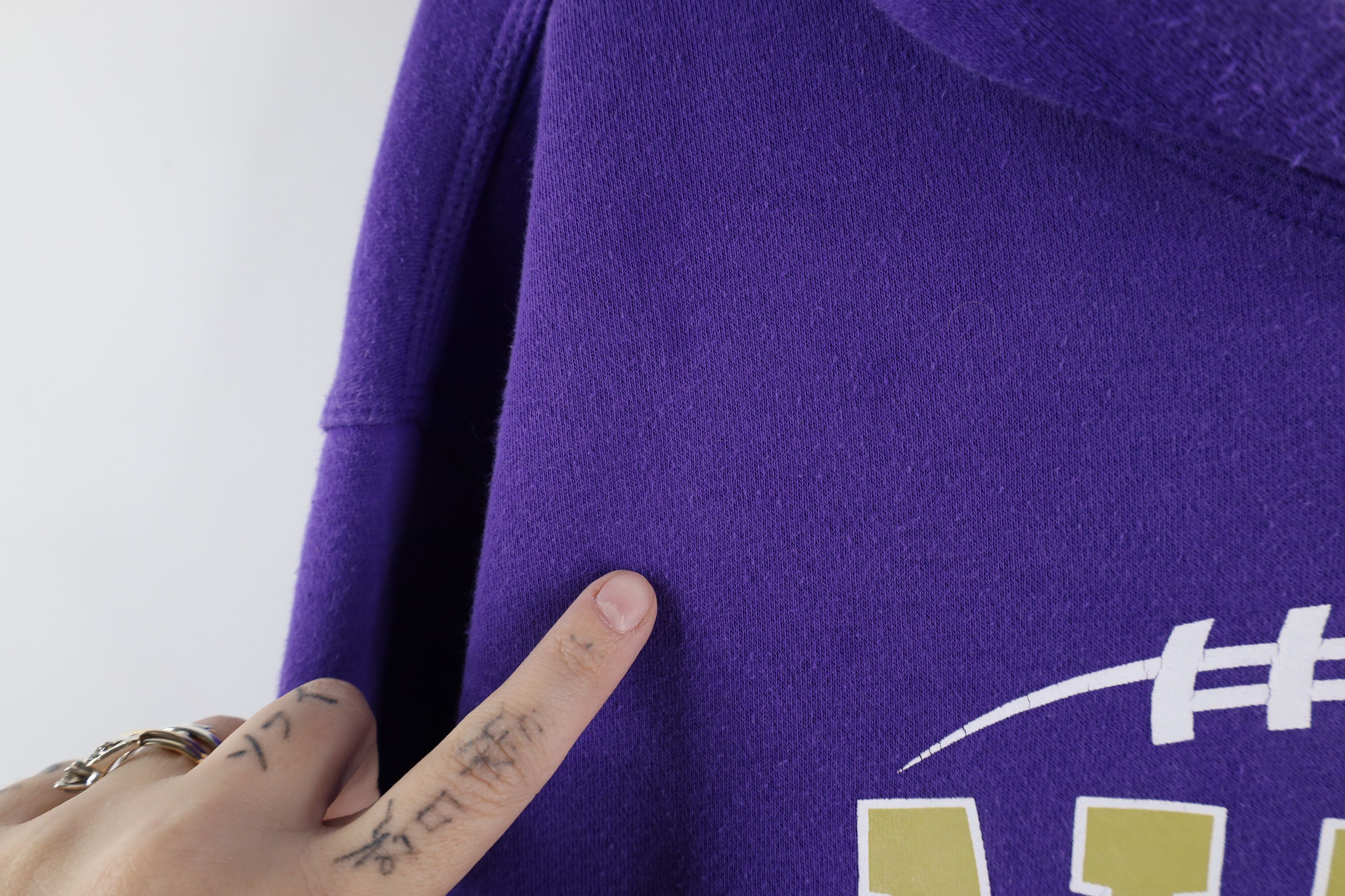 Nike × Vintage Vintage Nike College Football Hoodie Sweatshirt Purple Size US XXL / EU 58 / 5 - 6 Thumbnail