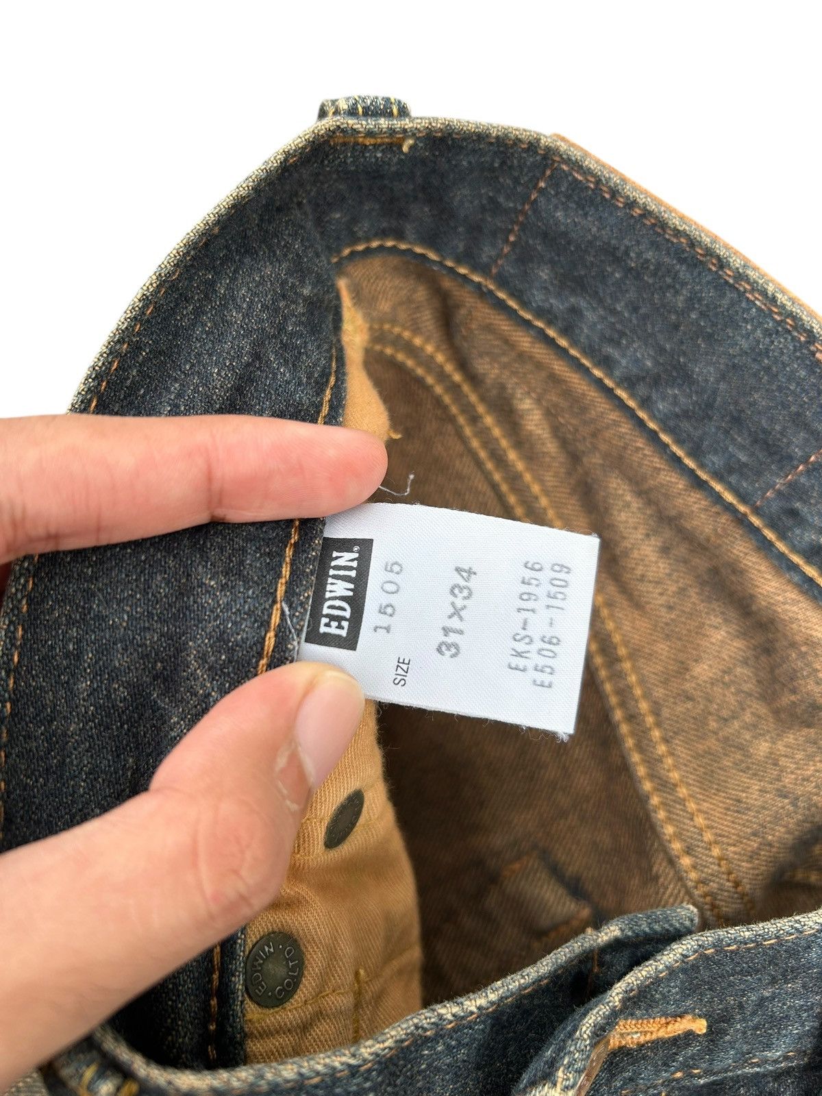 Kapital Vintage Edwin 505Z Selvedge Rusty Distressed Denim Jeans Size US 31 - 7 Thumbnail