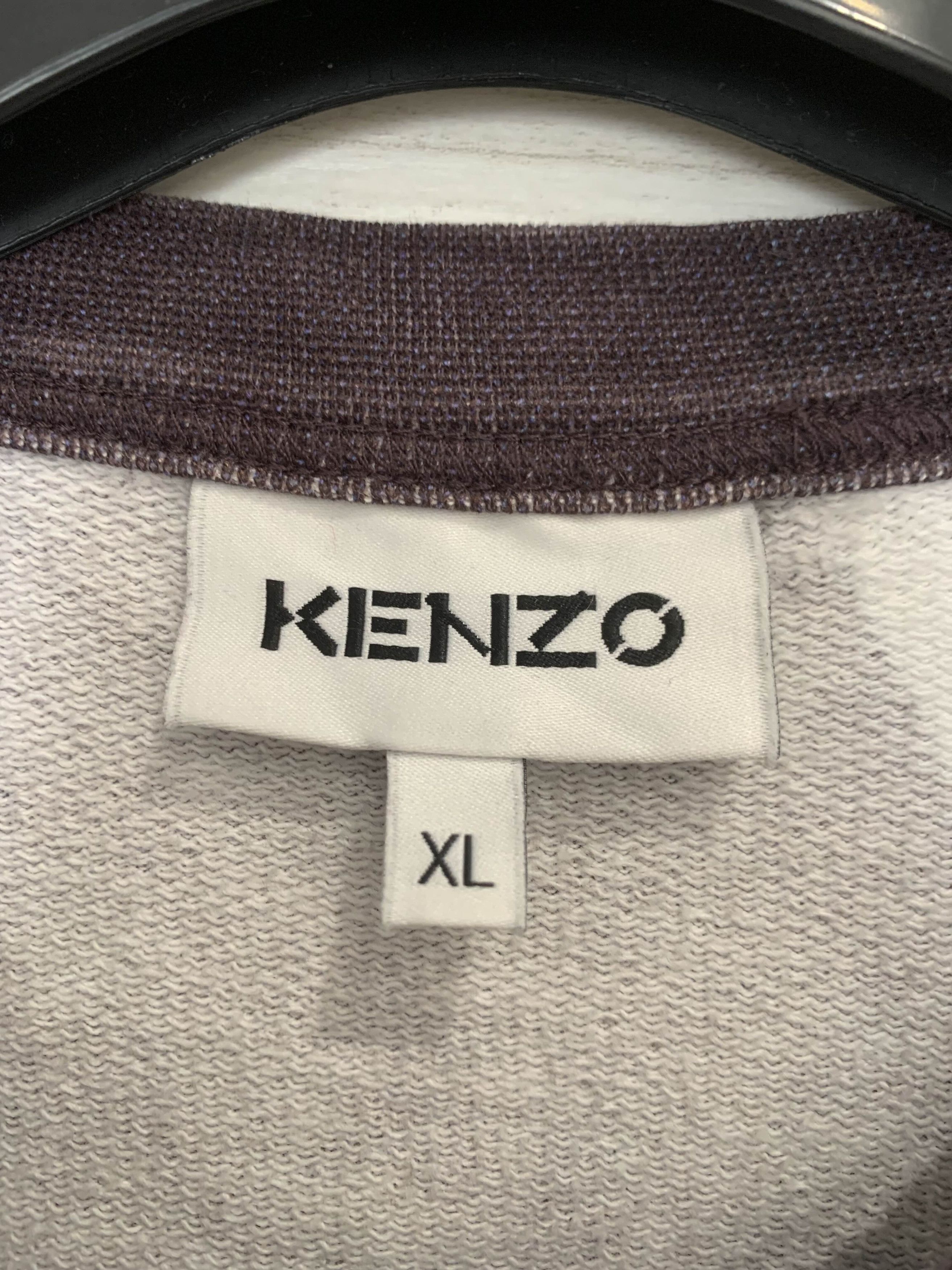 Kenzo Kenzo Blue Cut-out Flowers sweatshirt - size XL Size US XL / EU 56 / 4 - 4 Thumbnail