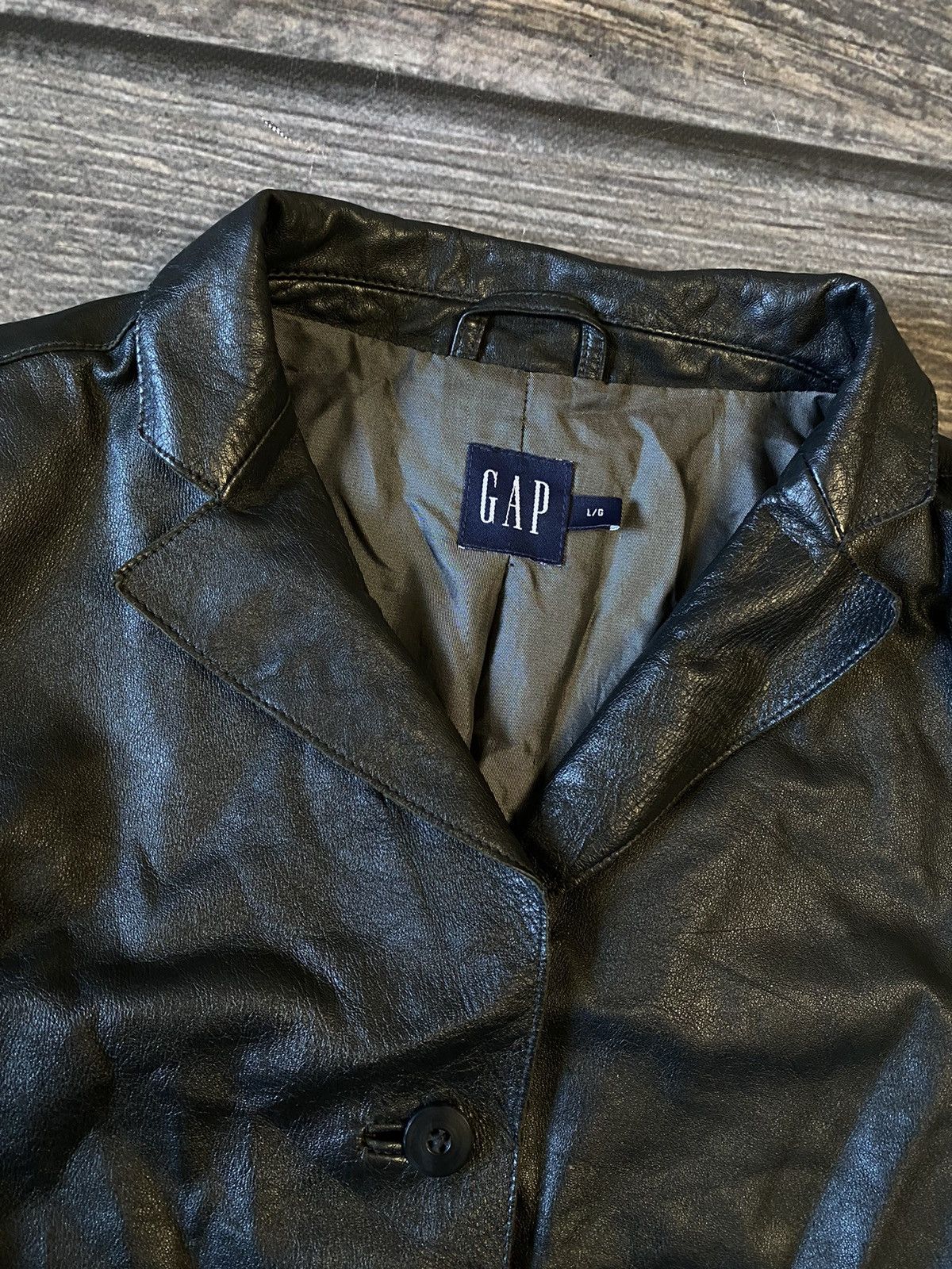 Gap × Leather Gap leather women’s jacket Size L / US 10 / IT 46 - 5 Thumbnail