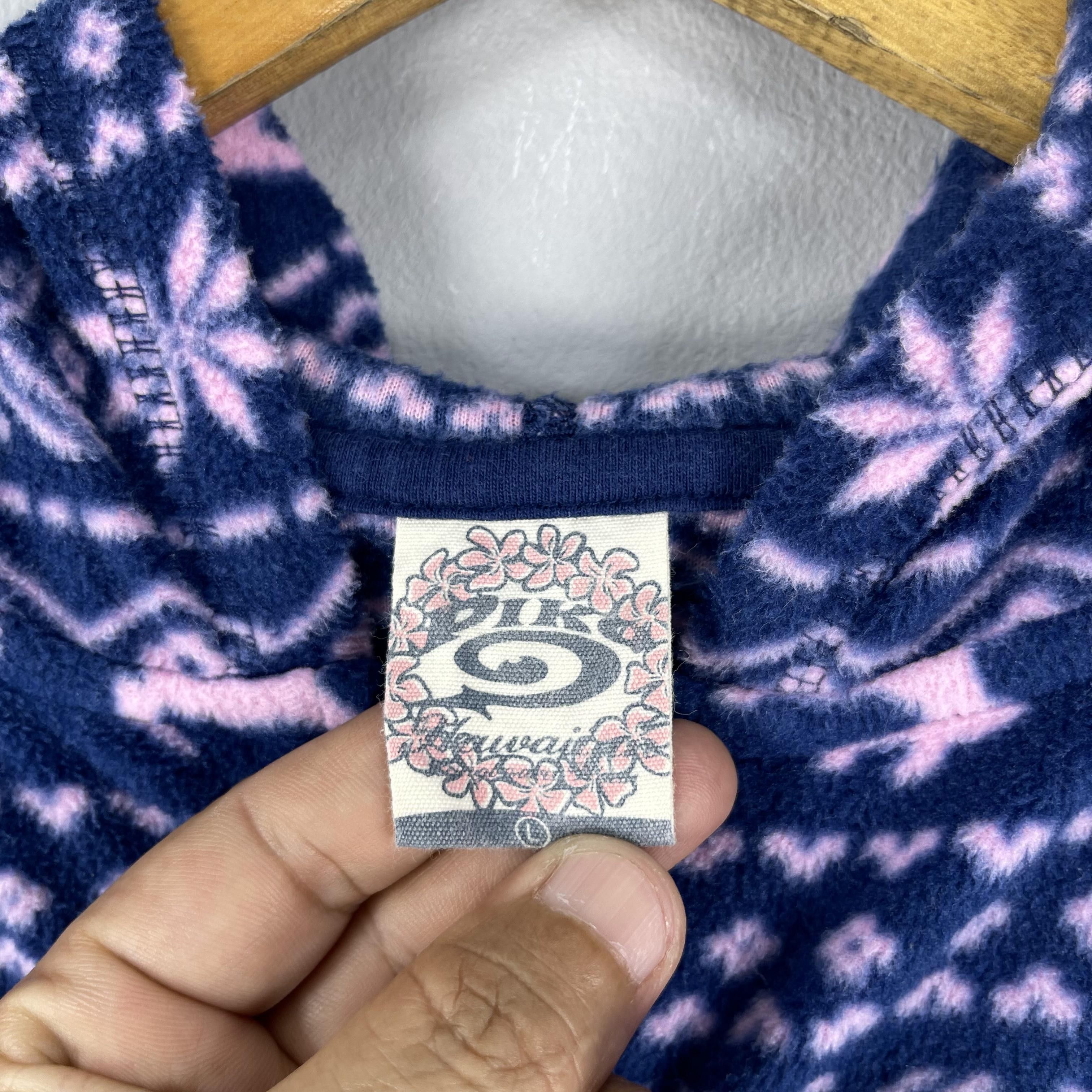Vintage Vintage 90's PIKO Surf Abstract Native Printed Fleece Hoodie Size S / US 4 / IT 40 - 4 Thumbnail