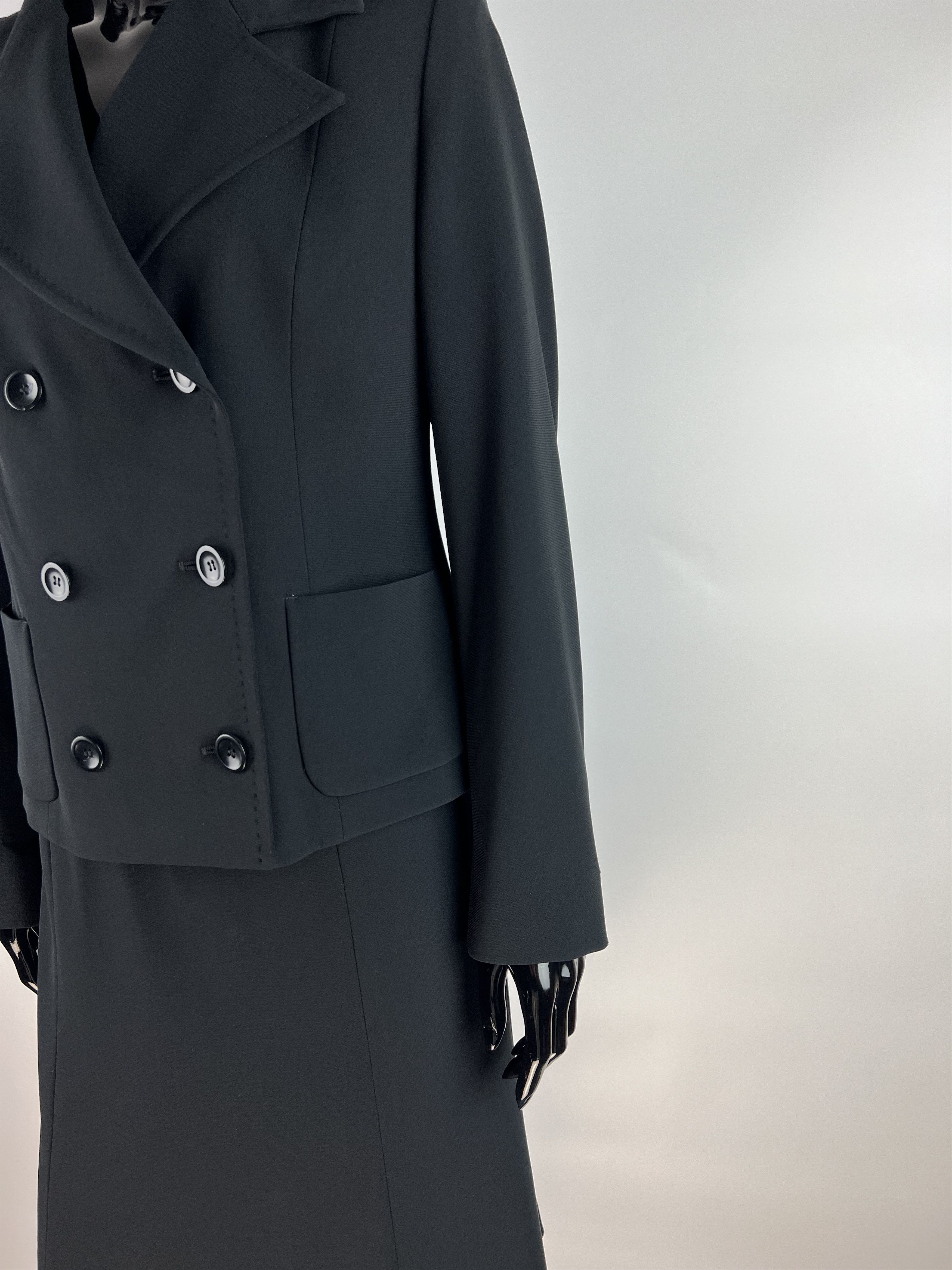 Max Mara Max Mara Black Skirt Suit Size US4 GB6 IT38 Size S / US 4 / IT 40 - 6 Thumbnail
