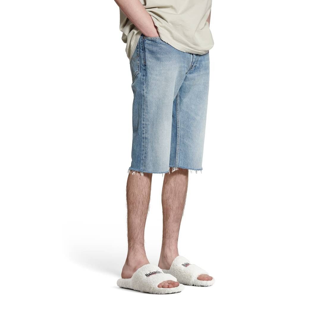 Balenciaga o1bcso1str0625 Slim Shorts in Blue Size US 32 / EU 48 - 5 Thumbnail