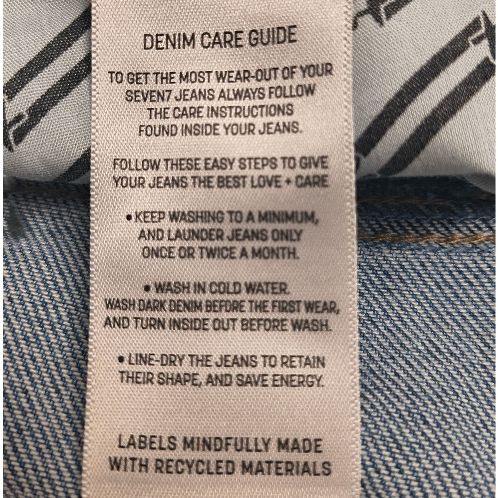 Seven 7 Seven7 18W Straight Leg Relaxed Fit Jeans Stretch Denim Size 35" - 4 Thumbnail