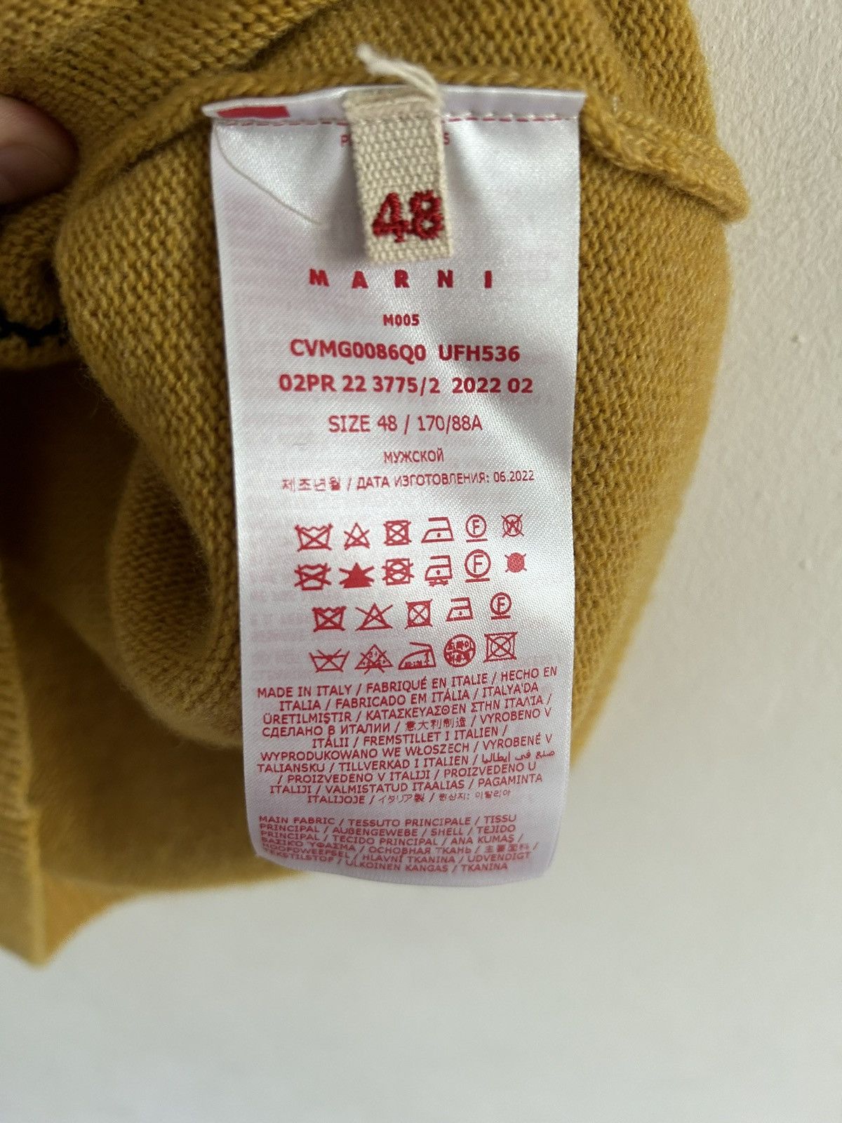 Marni Marni Yellow/White Vest Size US M / EU 48-50 / 2 - 3 Thumbnail