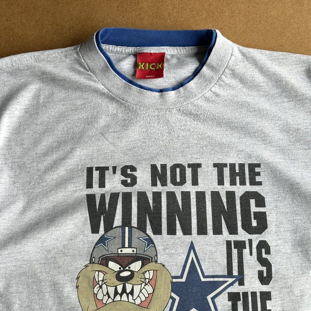 NFL Vintage 1994 TAZ Dallas Cowboys NFL Warner Bros Tee Size US XL / EU 56 / 4 - 2 Thumbnail