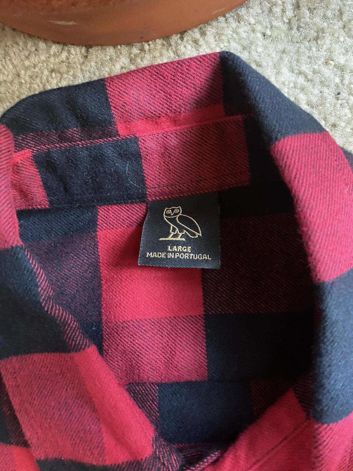 Drake × October's Very Own OVO Red Plaid Flannel Size US L / EU 52-54 / 3 - 3 Thumbnail