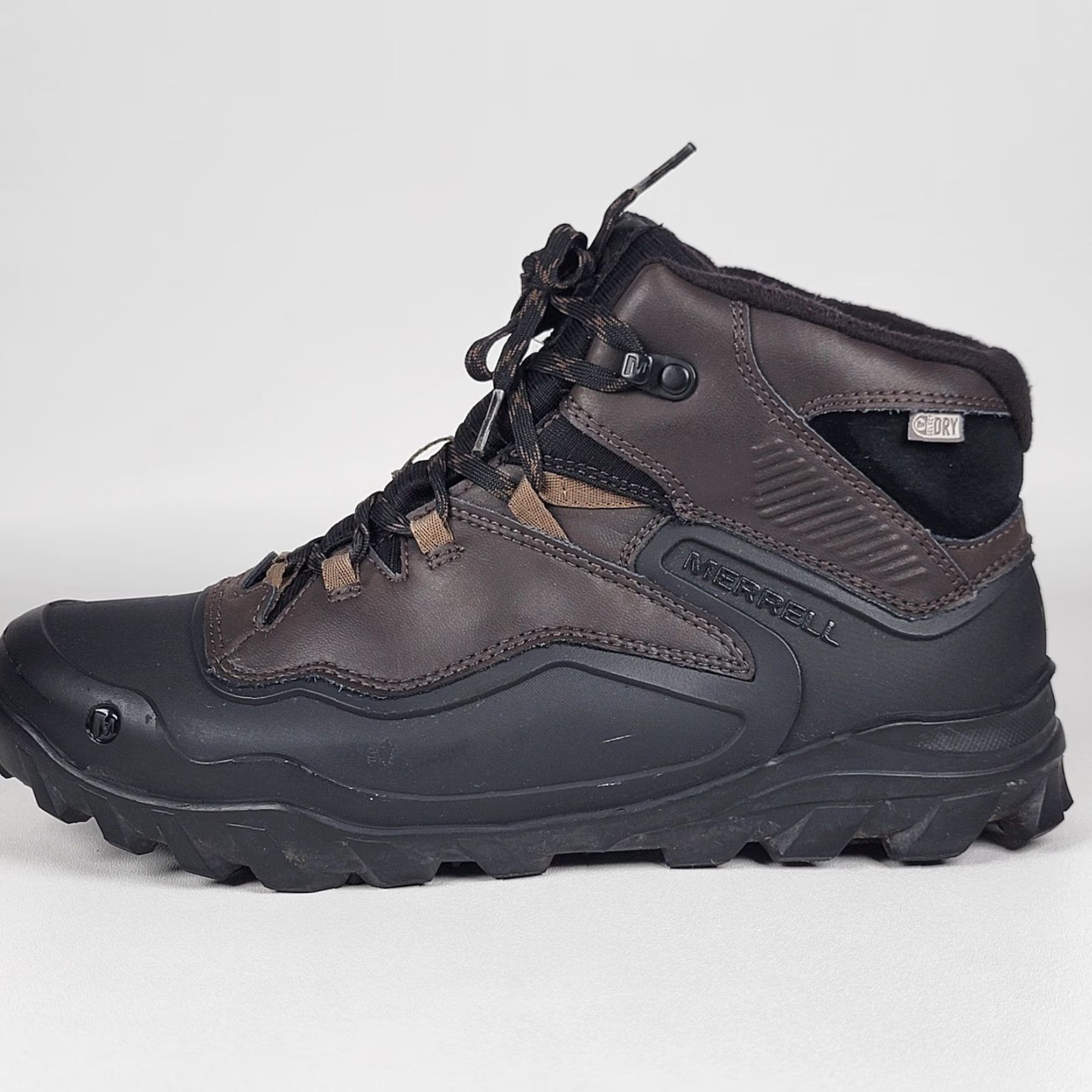 Merrell Merrell Overlook 6 Ice+ Waterproof Snow Boots Men 9.5 M Black/Brown Size US 9 / EU 42 - 6 Thumbnail