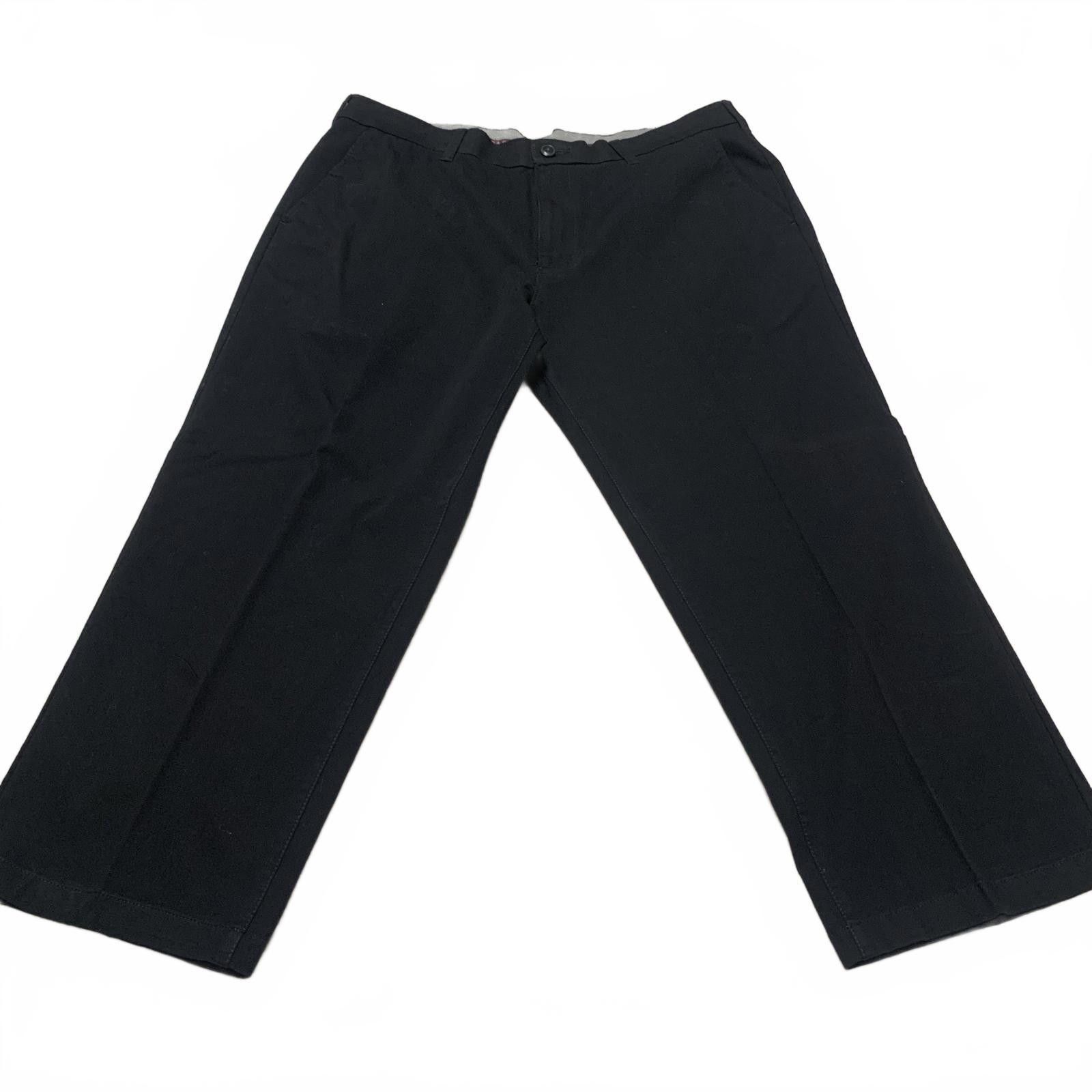 Other JM Haggar Men's Sz 38 Black Wide Leg Pants Size 46R - 1 Thumbnail