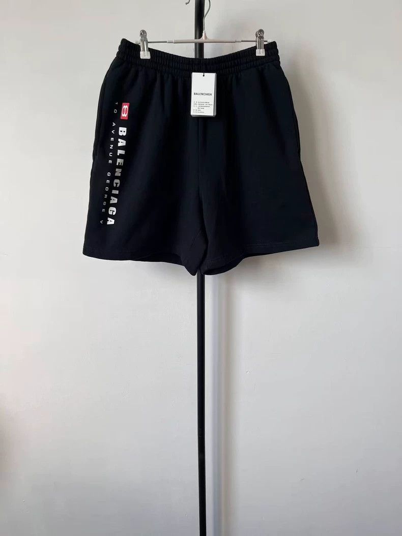 Balenciaga Balenciaga Logo Elastic Waist Sports Shorts - dmc Size US 30 / EU 46 - 1 Thumbnail