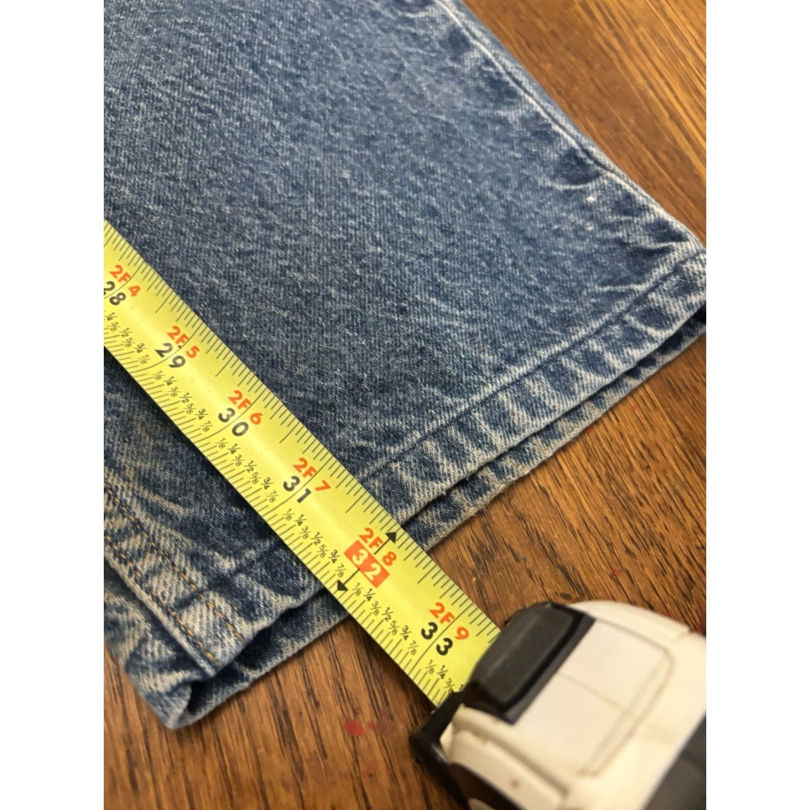Levi's VINTAGE Levi's 505 Jeans Denim Blue Straight Regular Mens 38x32 USA Size US 38 / EU 54 - 5 Thumbnail