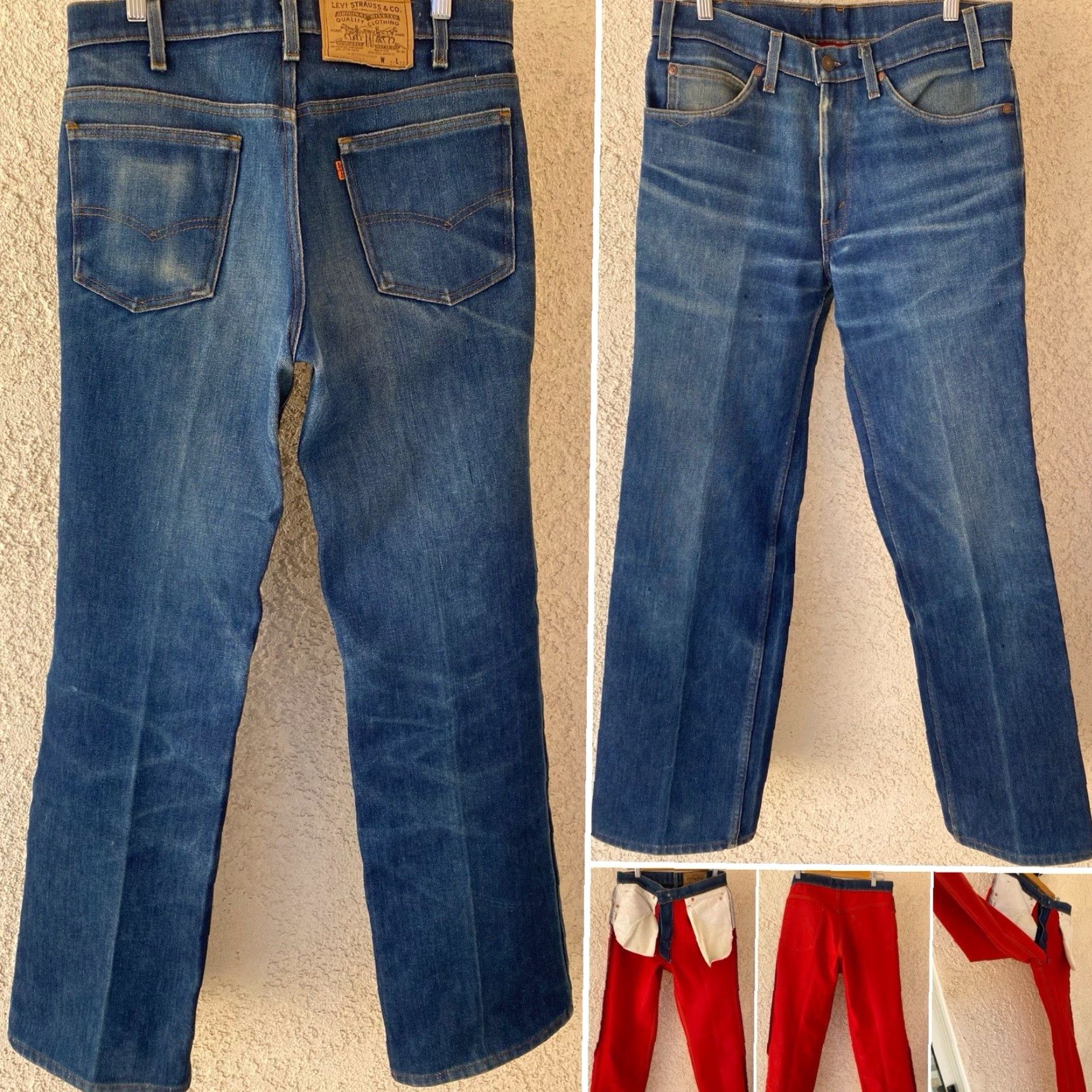 Levi's VINTAGE Levi’s Jeans Main Selling Point? Levi’s 2517 Denim Jeans W32 L32 Red Interior USA Made Regular 32 32 Blue 80s Cowboy Straight 5-Pocket Mens Size US 32 / EU 48 - 2 Thumbnail