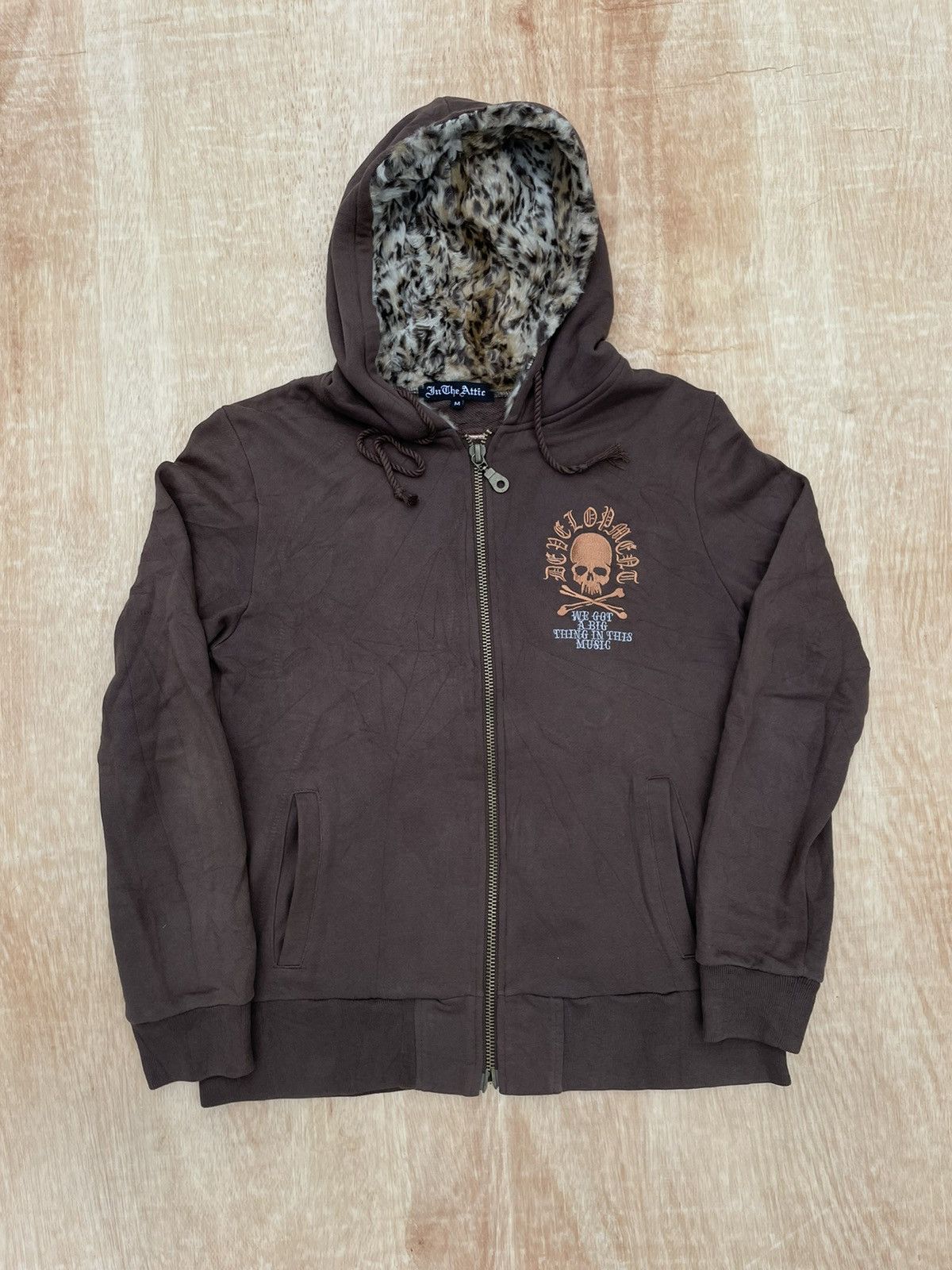 lgb パーカー　if six was nine hyde Vintage LGB If Six Was Nine Style Faux Fur Zip Hoodie Button