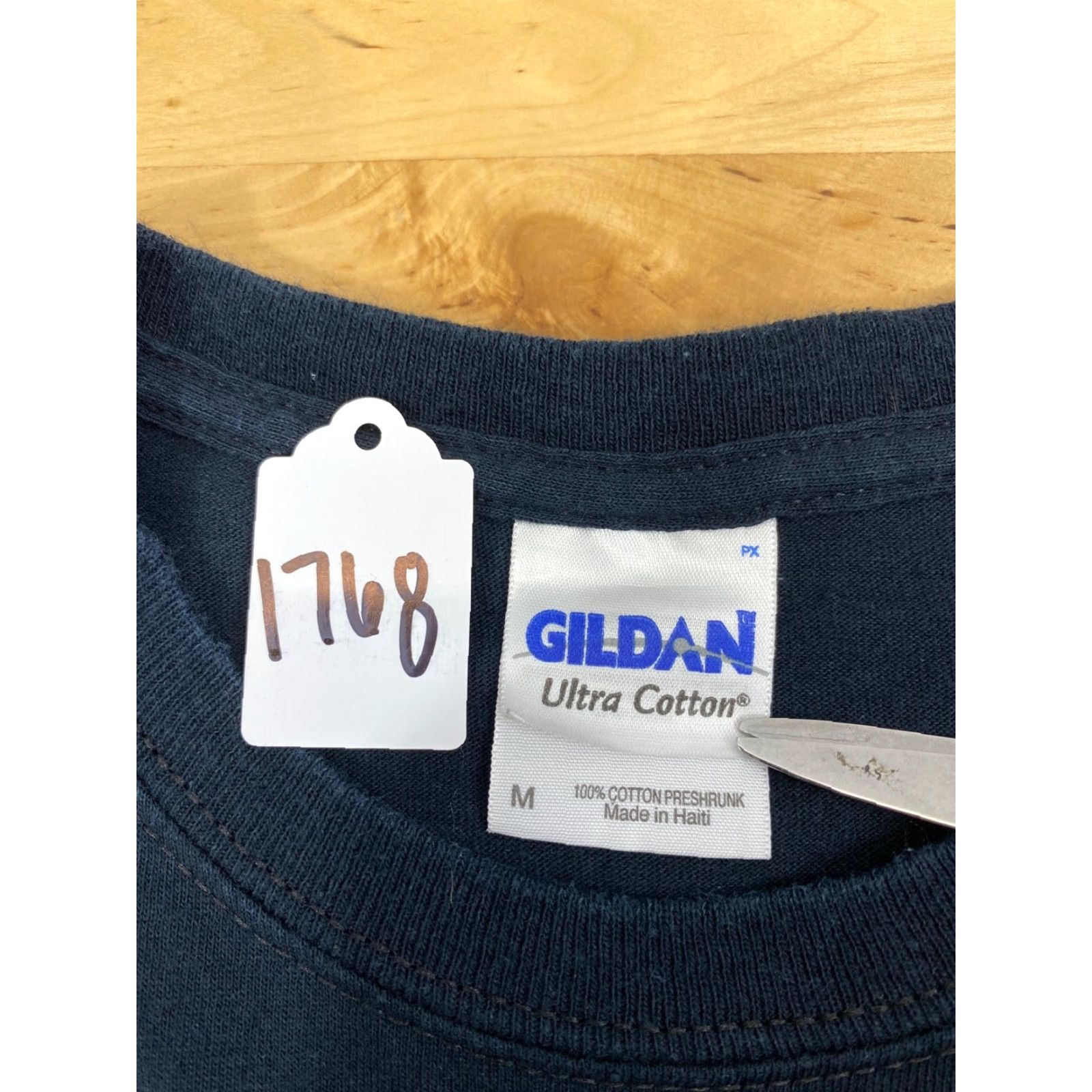 Gildan Gildan T Shirt Navy Blue Short Sleeve Graphic Logo 1768 M Men Crew Neck Size US M / EU 48-50 / 2 - 4 Thumbnail
