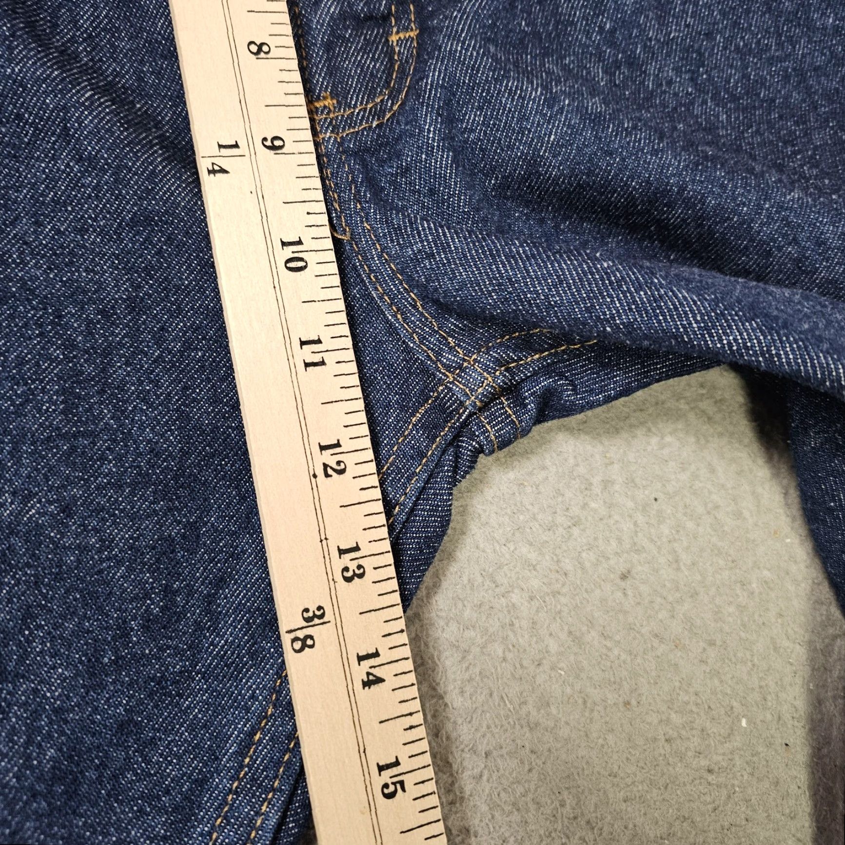Vintage VINTAGE Key 5-Pocket Denim Jeans Mens 36x29 Straight Leg Workwear (Note: Original notes show altered to 36x26; 29 inseam is actual tag) Size US 36 / EU 52 - 4 Thumbnail