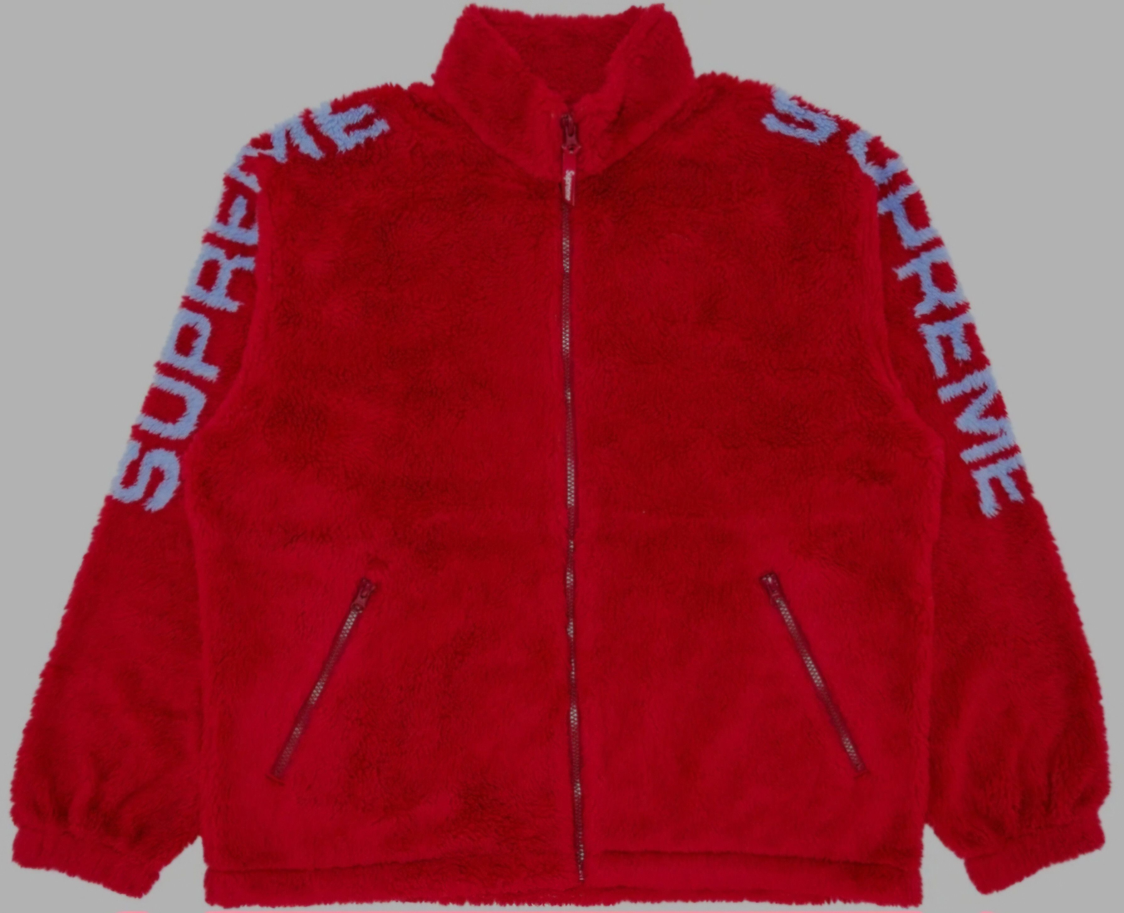 Supreme AUTHENTIC SUPREME SHOULDER LOGO RED FLEECE JACKET SZ MEDIUM Size US M / EU 48-50 / 2 - 1 Thumbnail