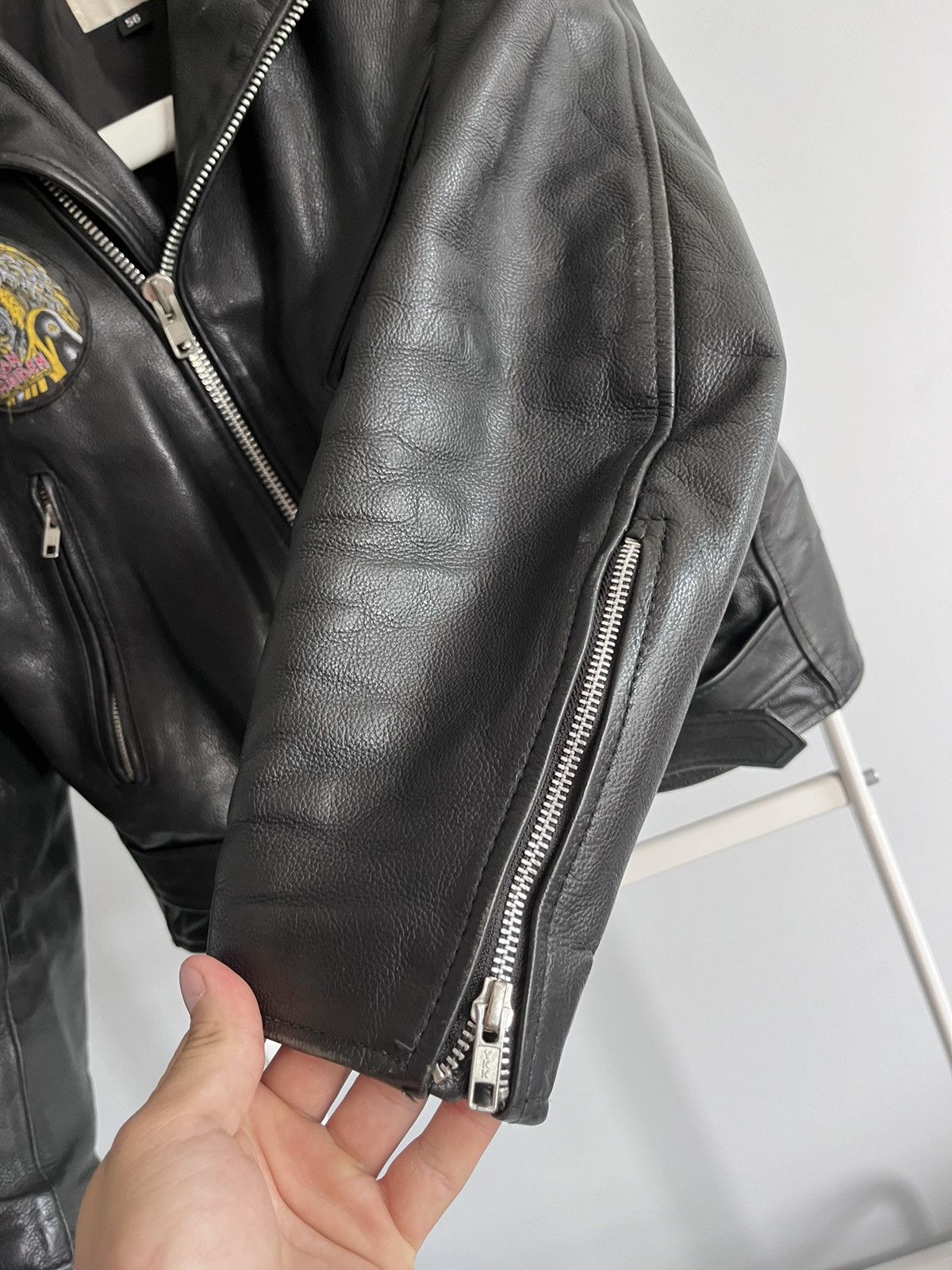 Iron Maiden × Vintage Highway leather Moto jacket Size US L / EU 52-54 / 3 - 6 Thumbnail