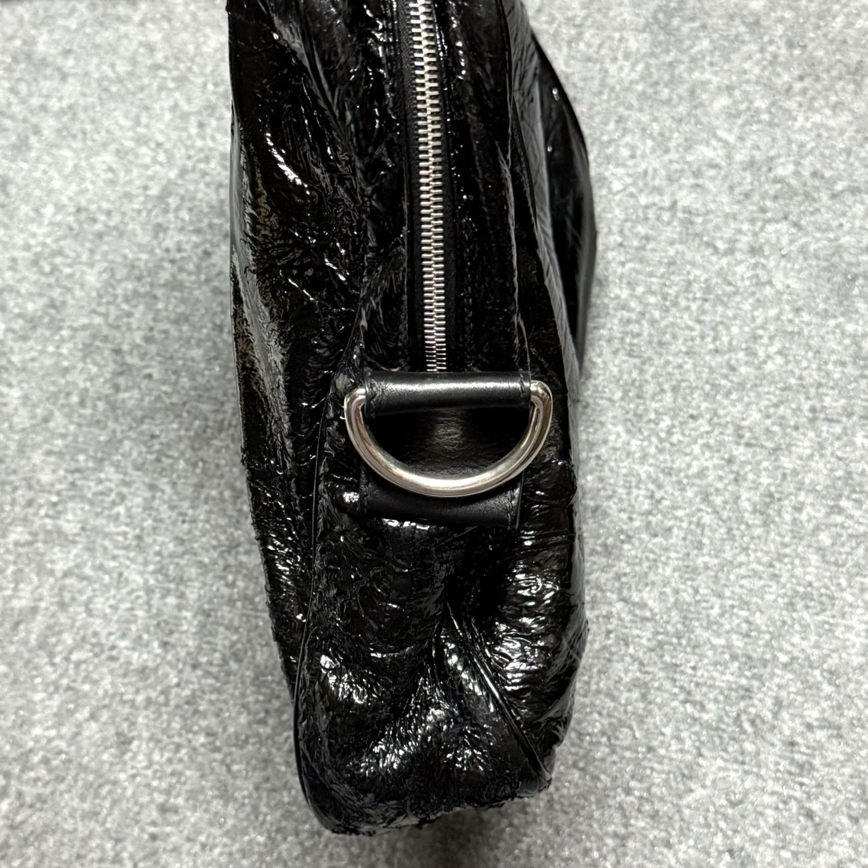 Dolce & Gabbana Dolce & Gabbana Briefcase Black Crinkle Leather Document Mens Business Bag Size ONE SIZE - 6 Thumbnail