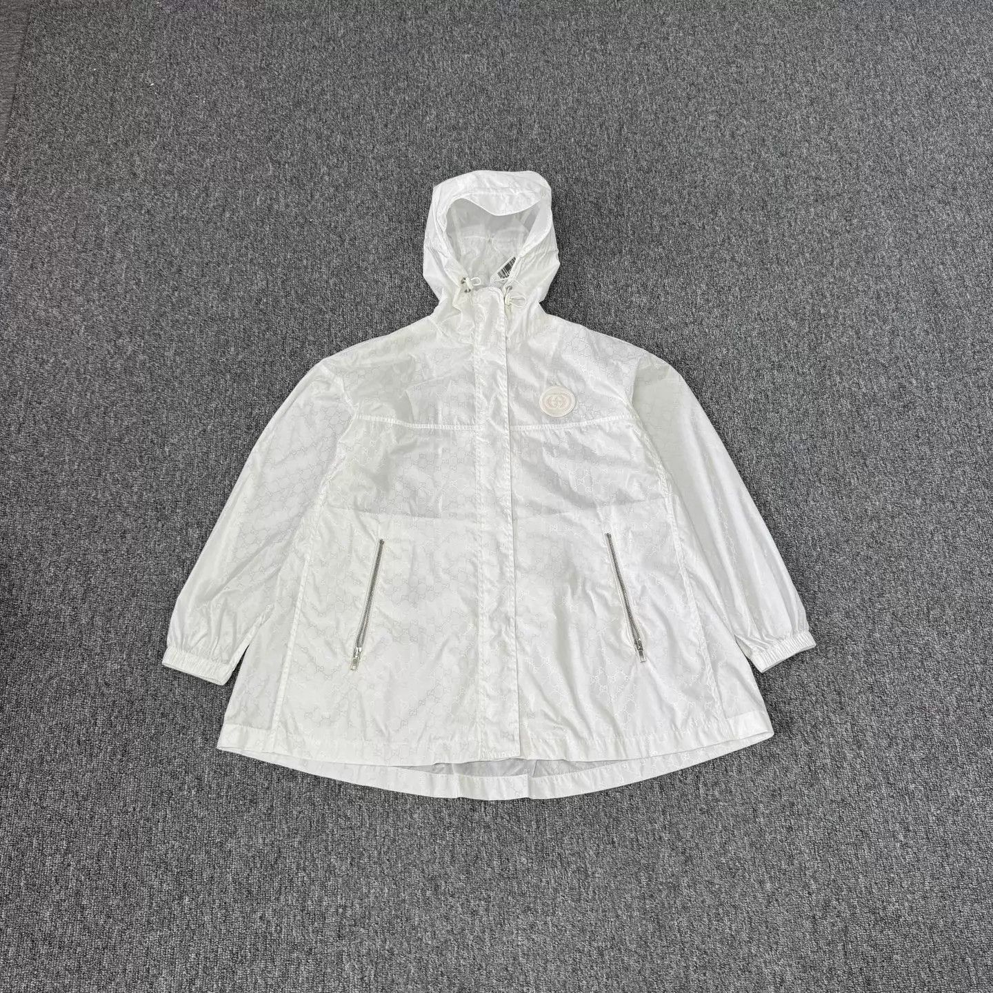 Gucci Gucci Double G Allover Embroidered Patched Hooded Jacket 38 Size XS / US 0-2 / IT 36-38 - 1 Thumbnail