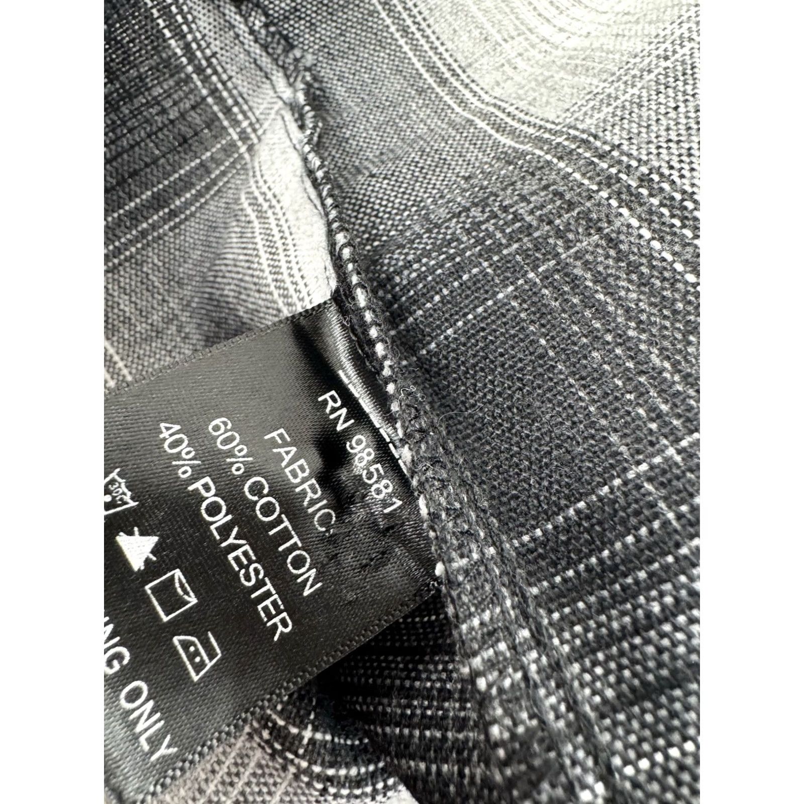 Vintage FB COUNTY Shirt Mens XL Plaid Button-Up Short Sleeve Black / White / Gray Heavy Duty Work Shirt Size US L / EU 52-54 / 3 - 5 Thumbnail