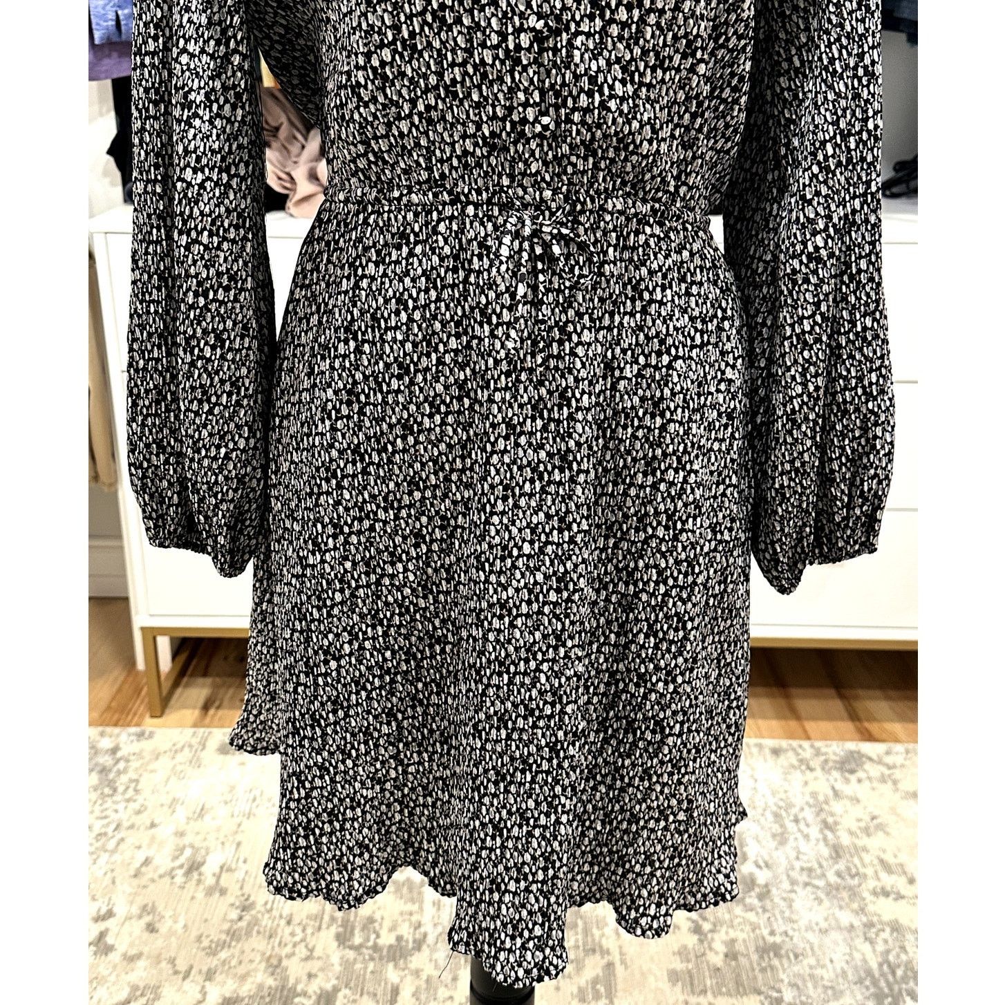 Other Wishlist Apparel Womens Black White Ribbed Dress S/M NWOT Size M / US 6-8 / IT 42-44 - 3 Thumbnail