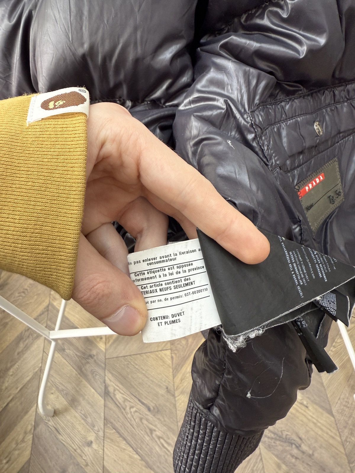 Prada Vintage Prada Milano 2013 Nylon Elderdown Puffer Jacket Size US L / EU 52-54 / 3 - 17 Thumbnail