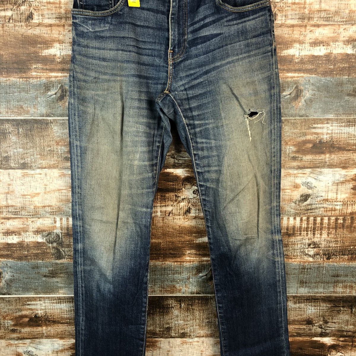 Levi's × Vintage DL 551 Levis Blue Distressed Denim Pants #C191 Size US 31 - 5 Thumbnail