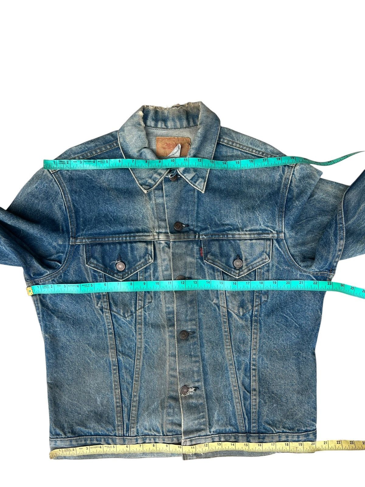 Levi's Trashed VTG 70s Levi’s Type 3 Distress Denim Trucker Jacket Size US L / EU 52-54 / 3 - 7 Thumbnail