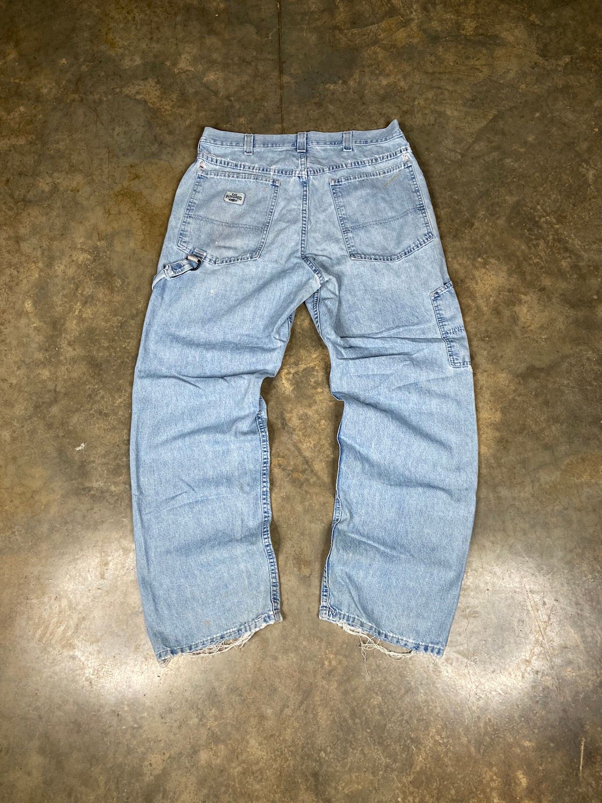 Vintage Crazy Vintage Thrashed Faded Baggy Skater Jnco Style Jeans Size US 36 / EU 52 - 1 Preview