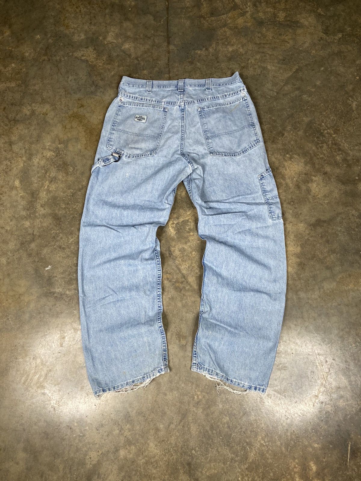 Lee Crazy Vintage Thrashed Faded Baggy Skater Jnco Style Jeans Size US 36 / EU 52 - 1 Thumbnail
